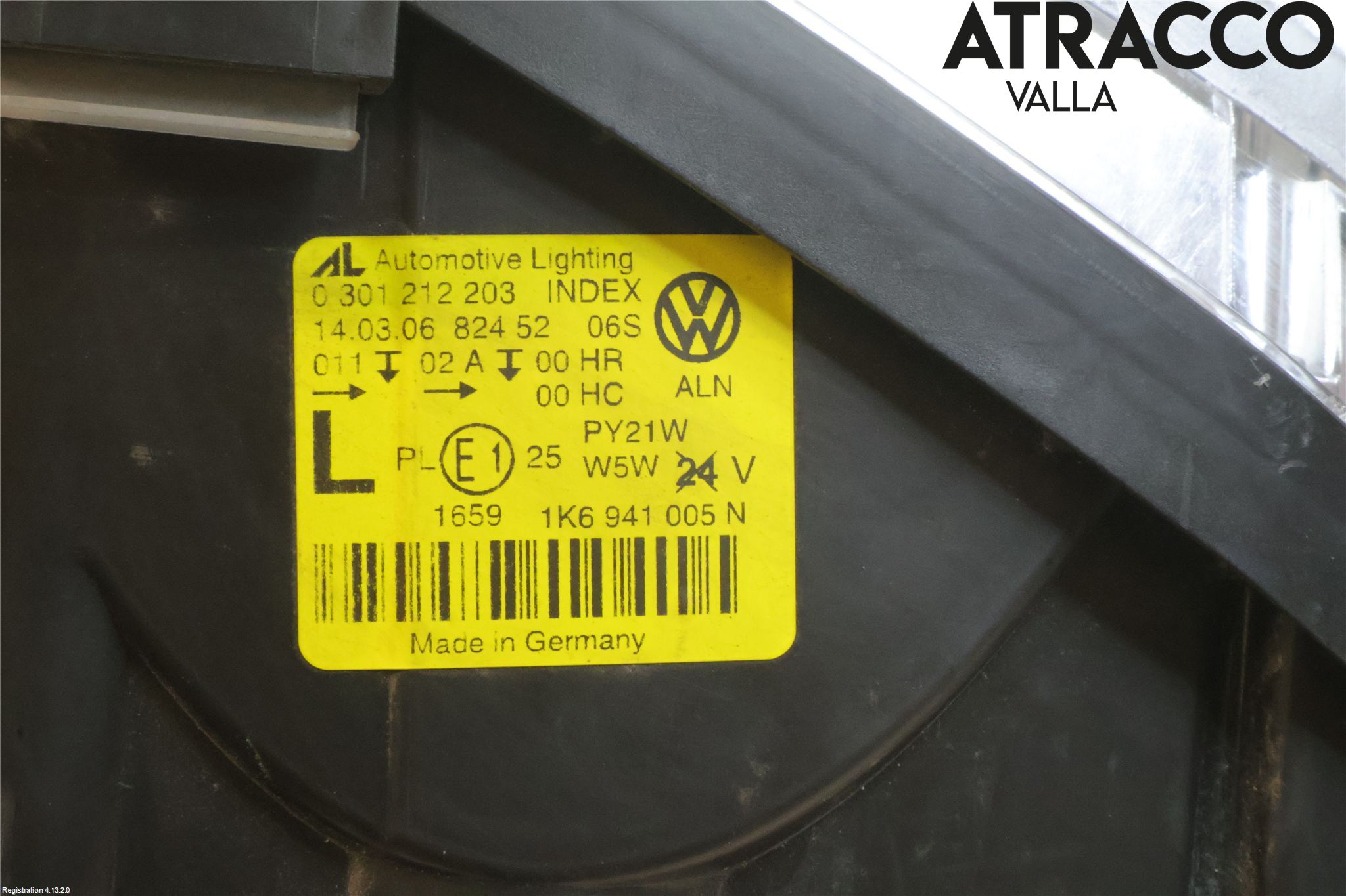 Volkswagen VW GOLF V 04-09 Frontlykt Venstre
