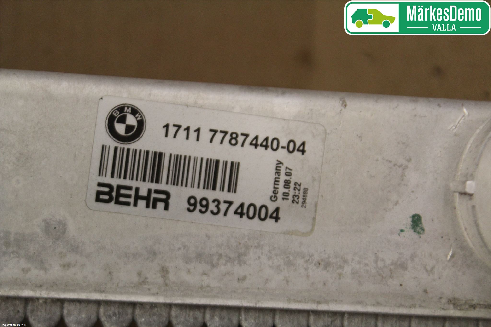 BMW 5 E60/61 Sed/Tou 02-10 Radiator Manuell