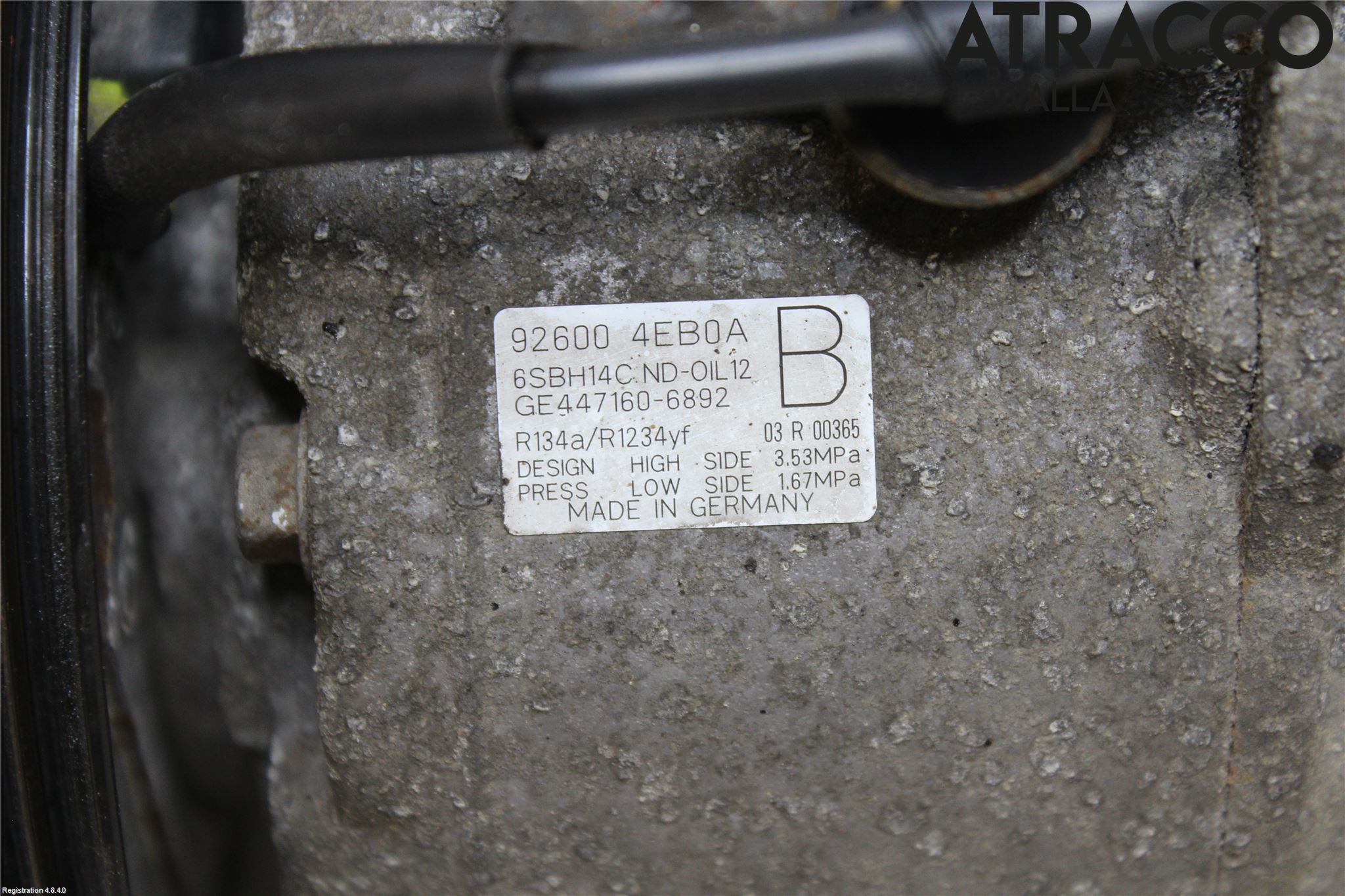Nissan QASHQAI 14-17 Varme Ac Kompressor