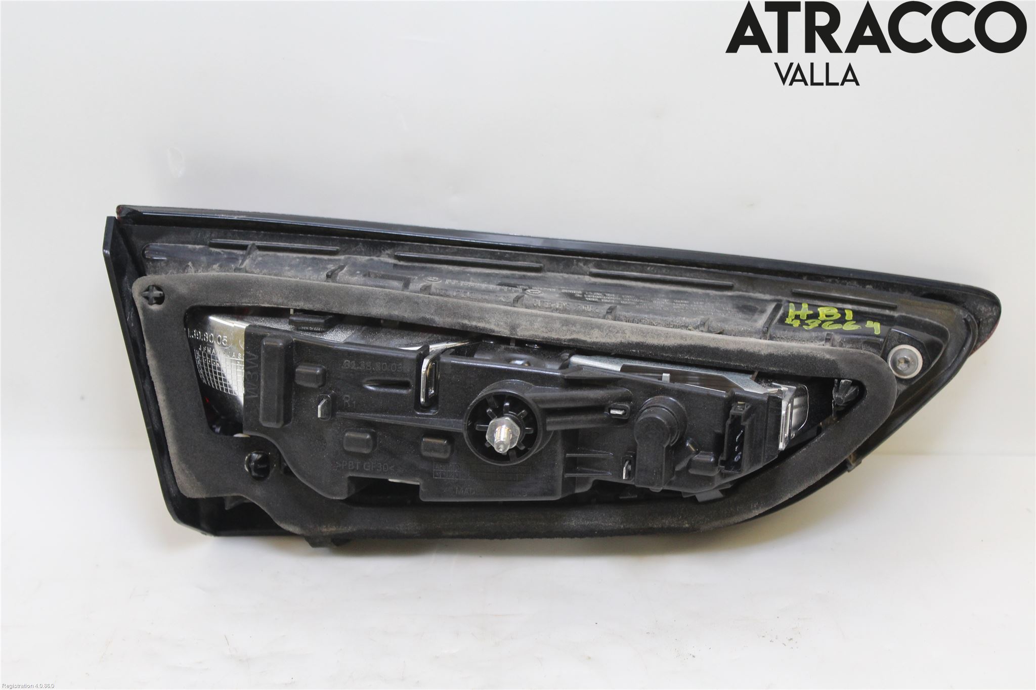 Opel ASTRA K 16-22 Baklykt Høyre  På Luke(Indre)