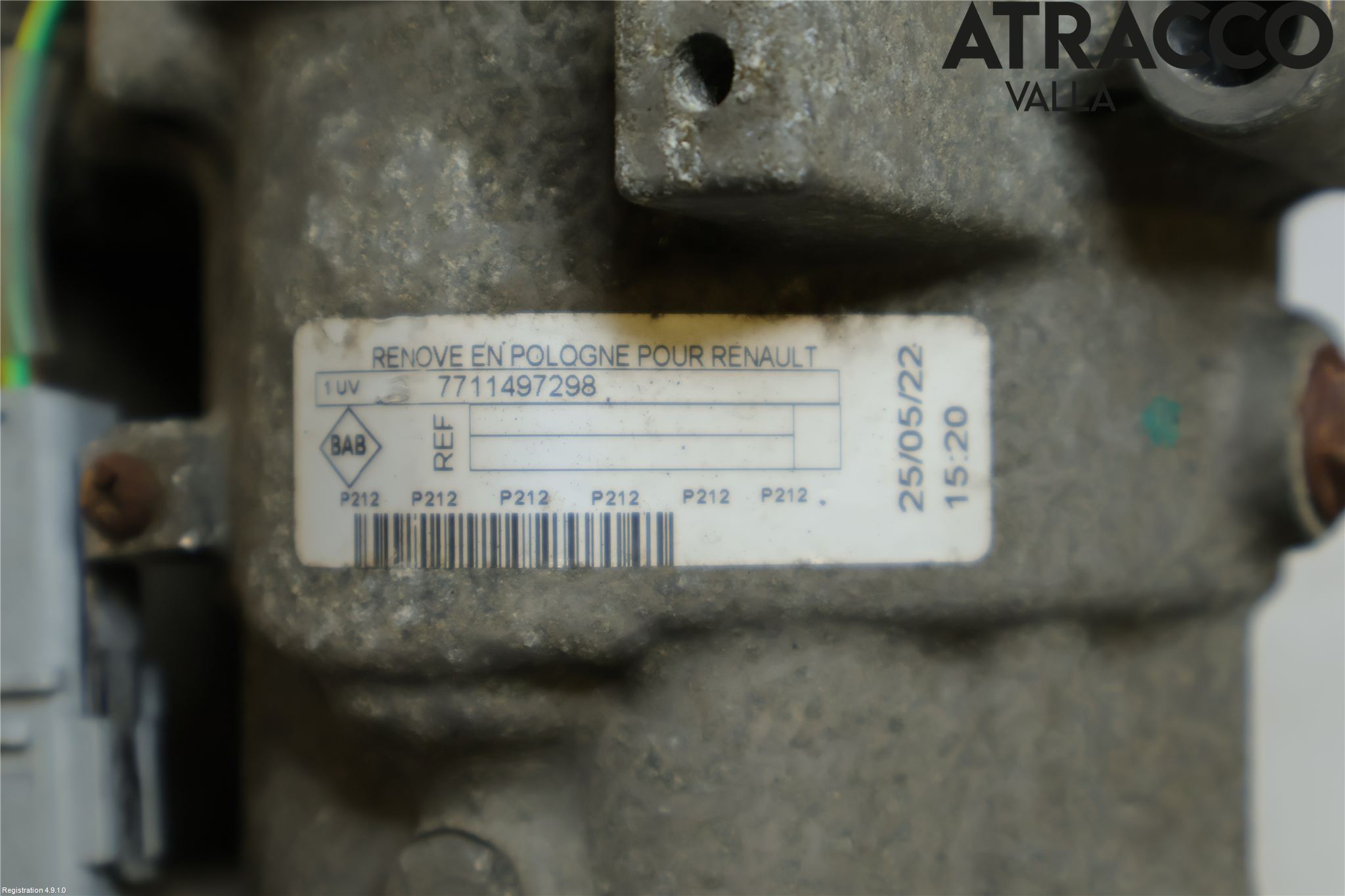 Renault KANGOO II 15-21 Varme Ac Kompressor