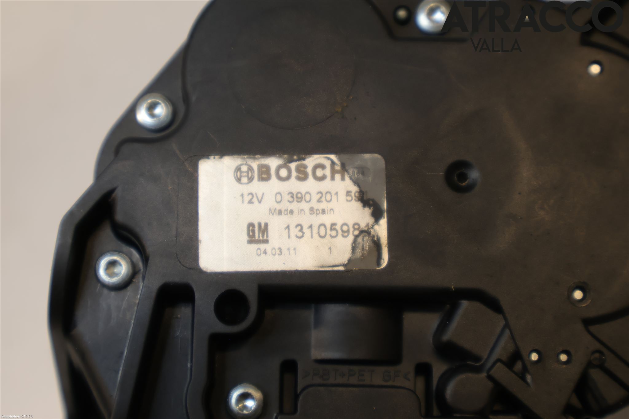Opel ASTRA H 04-12 Viskermotor Bakluke