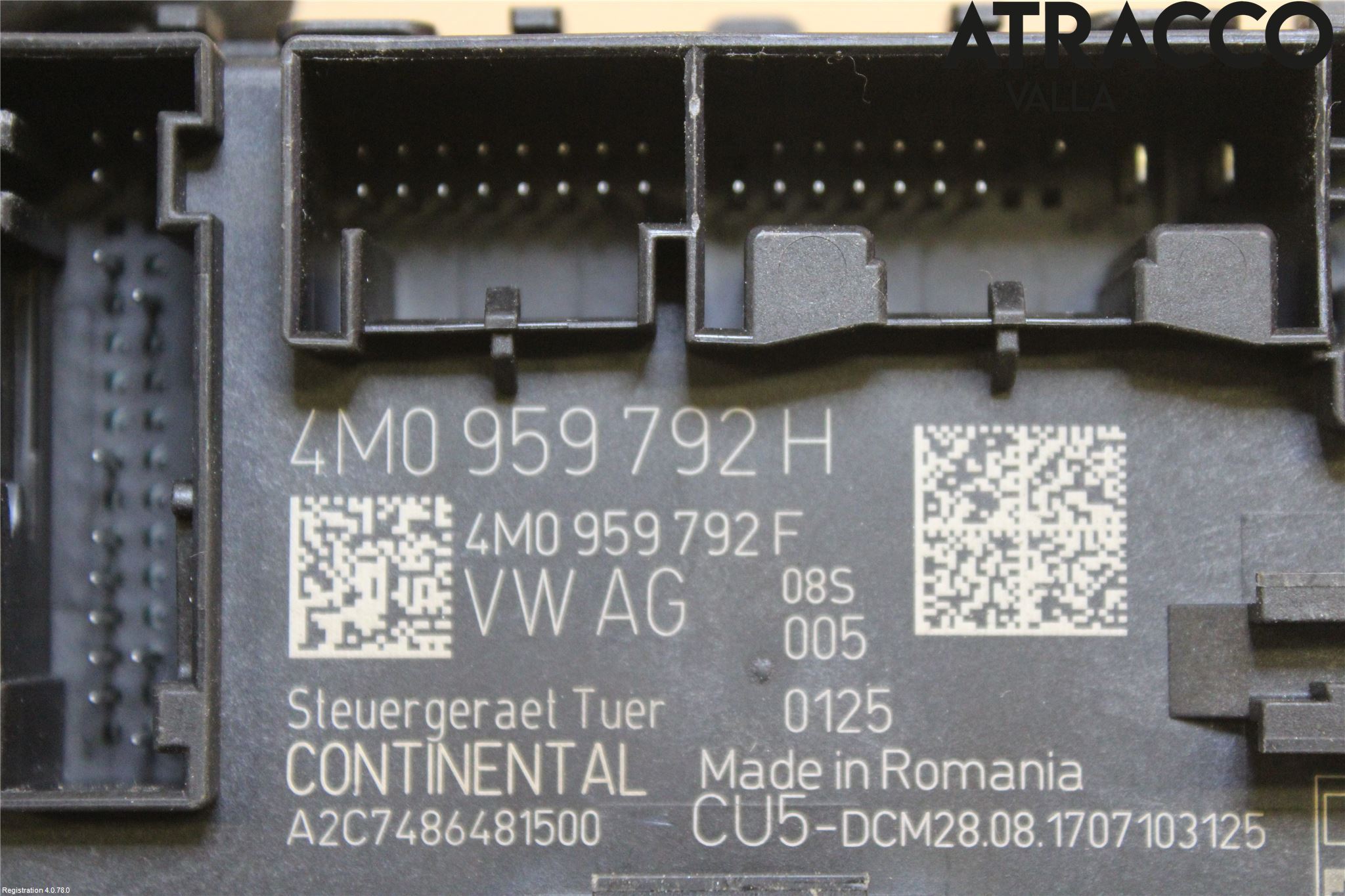 Audi A4/S4 B9 16-19 Styreenhet Dør