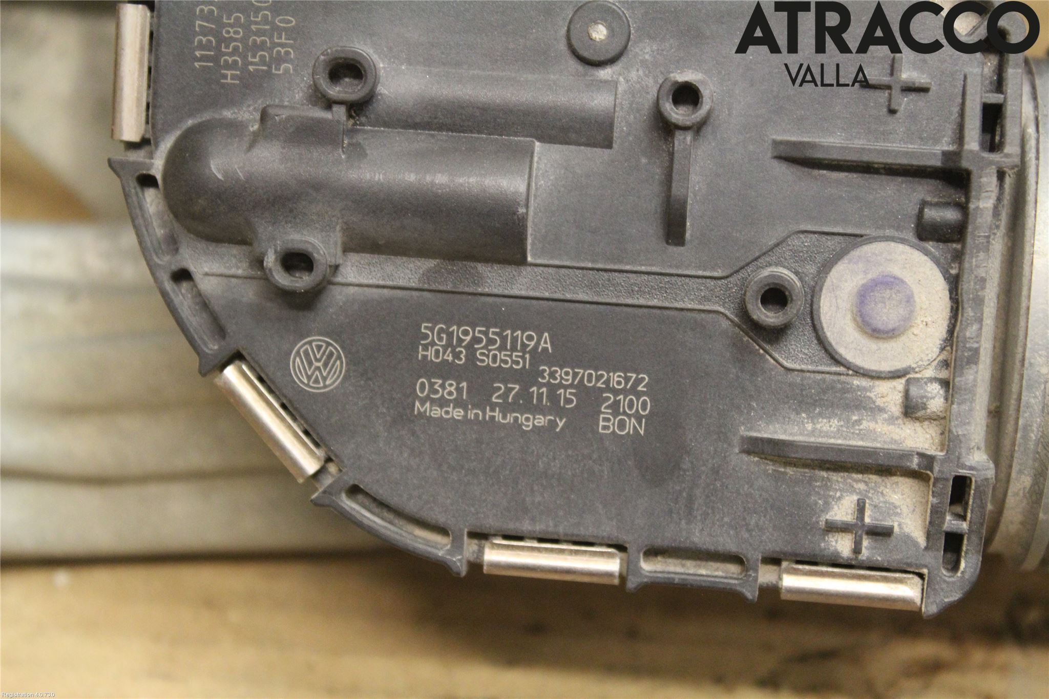 Volkswagen VW GOLF / E-GOLF VII 13-20 Viskermotor Frontrute