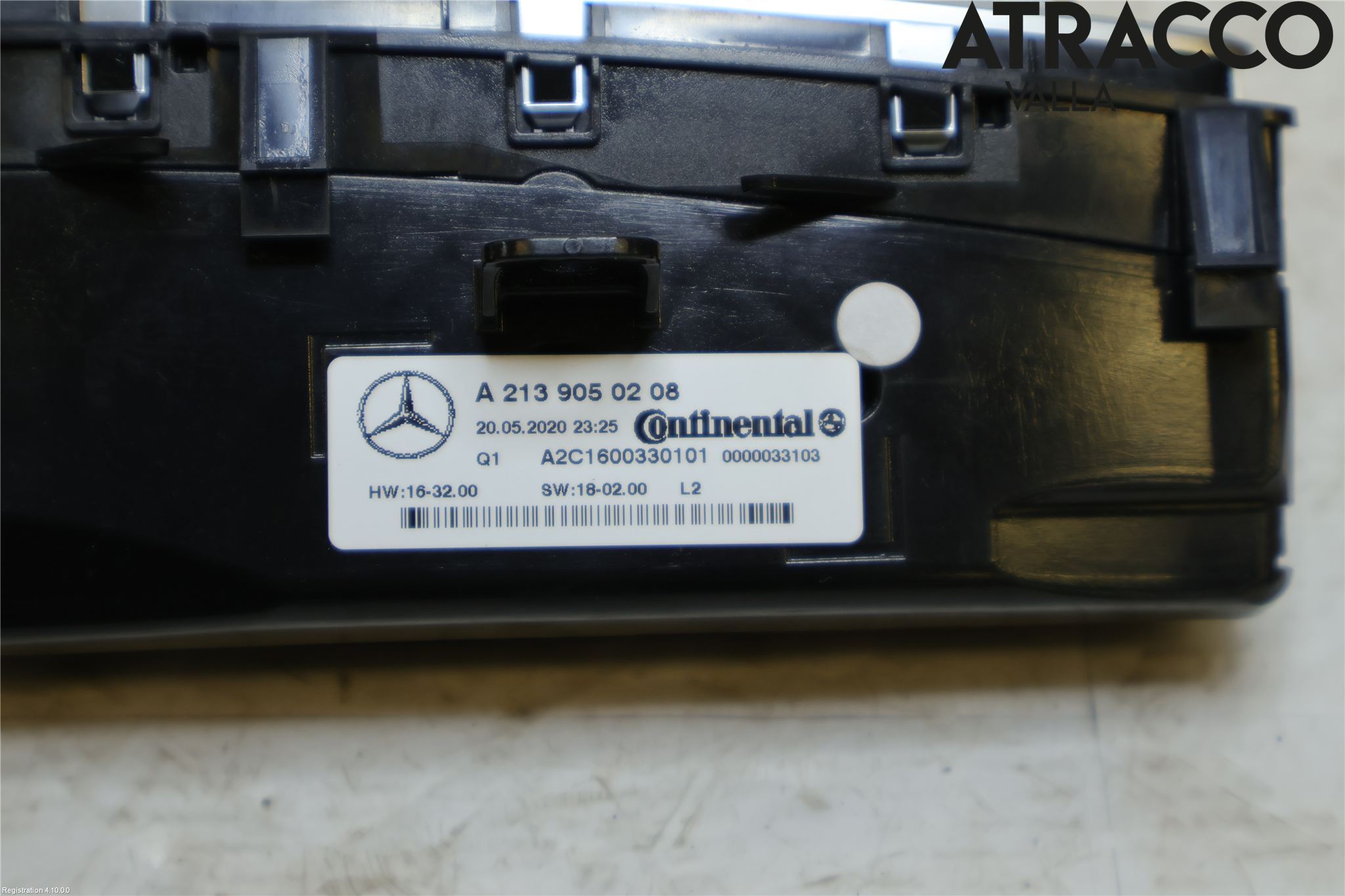 Mercedes-Benz MB E-KLASS (W213) 16-23 Varme Ac Betjening-Display