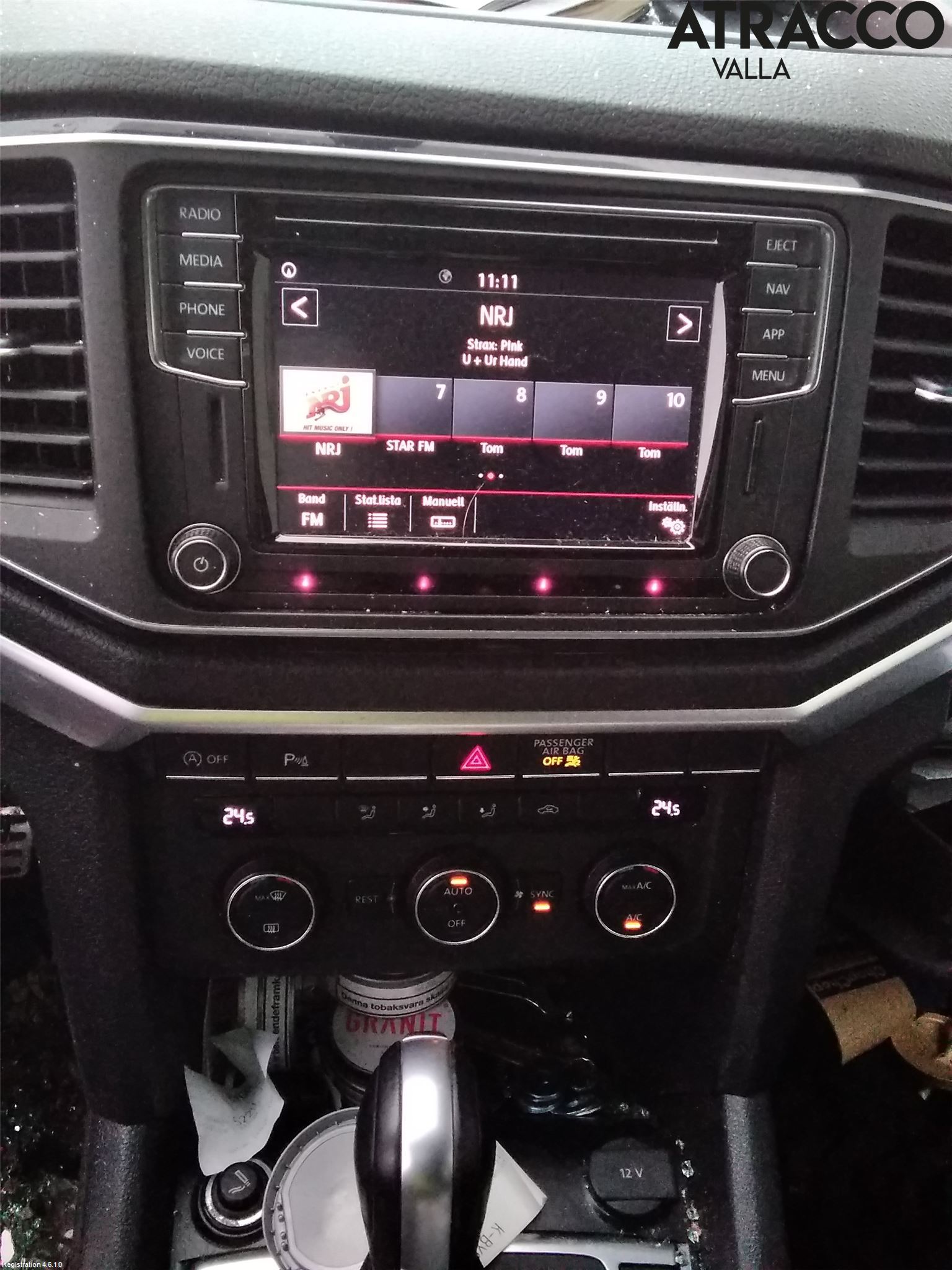 Volkswagen VW AMAROK 2H 10-22 Varme Ac Betjening-Display