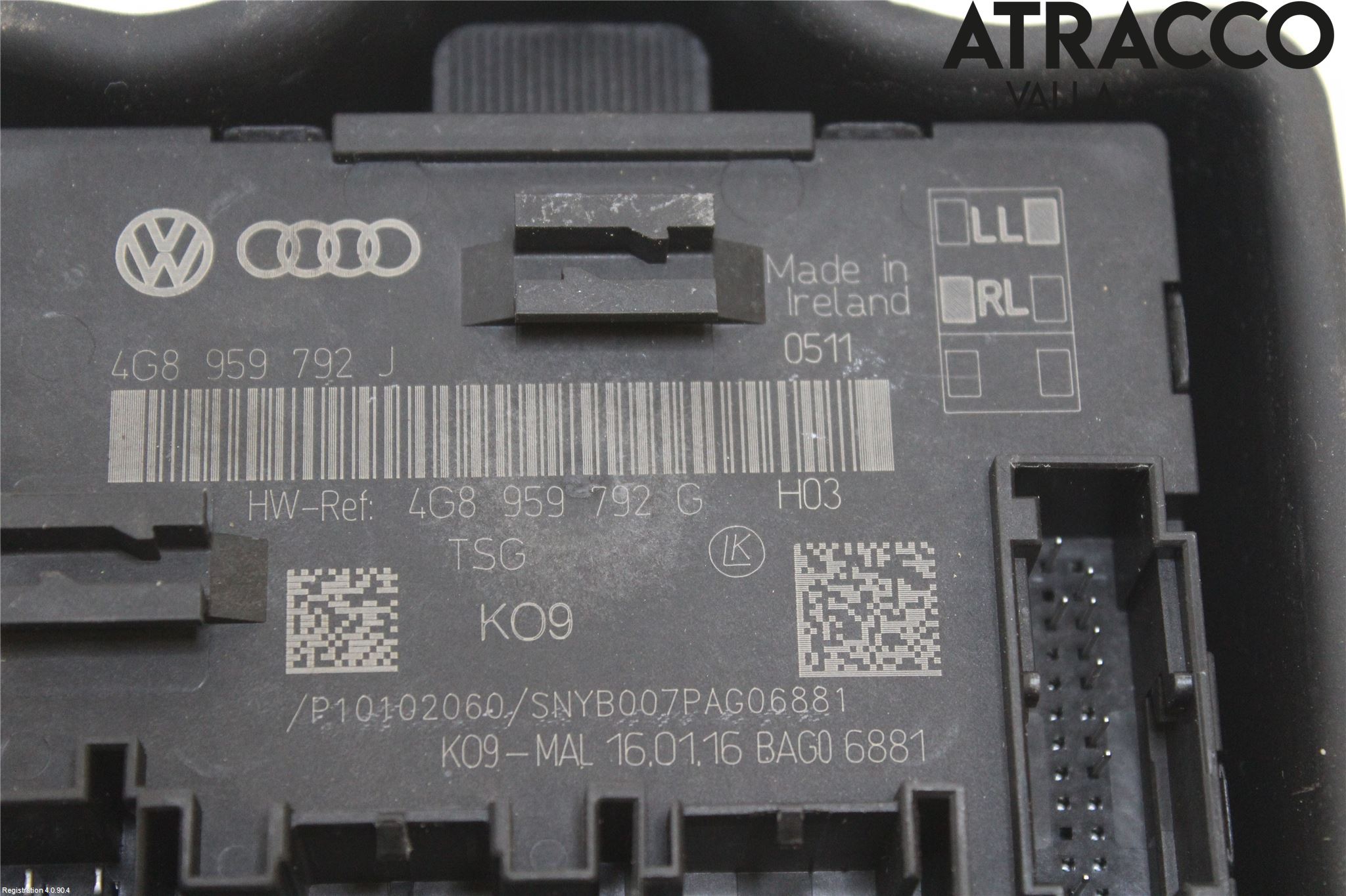 Audi A6/S6 4G 11-18 Styreenhet Dør
