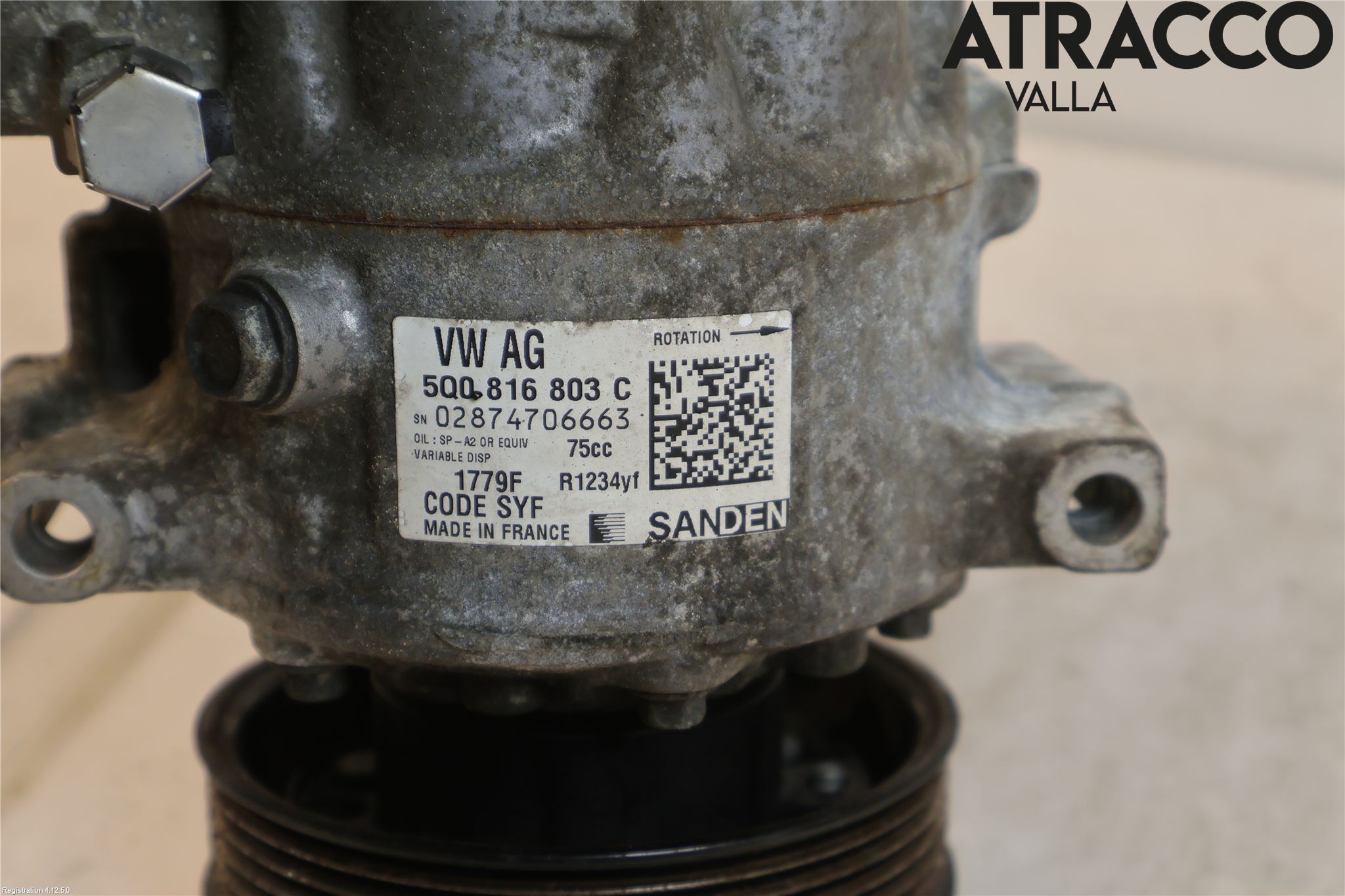 Volkswagen VW POLO 10-17 Varme Ac Kompressor