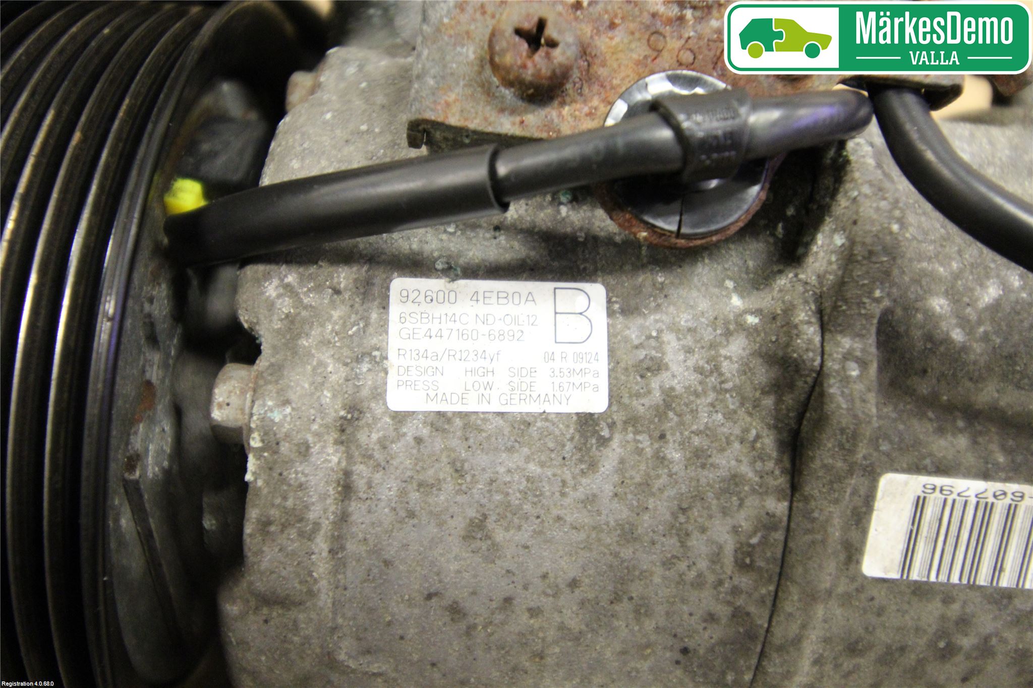 Nissan QASHQAI 14-17 Varme Ac Kompressor