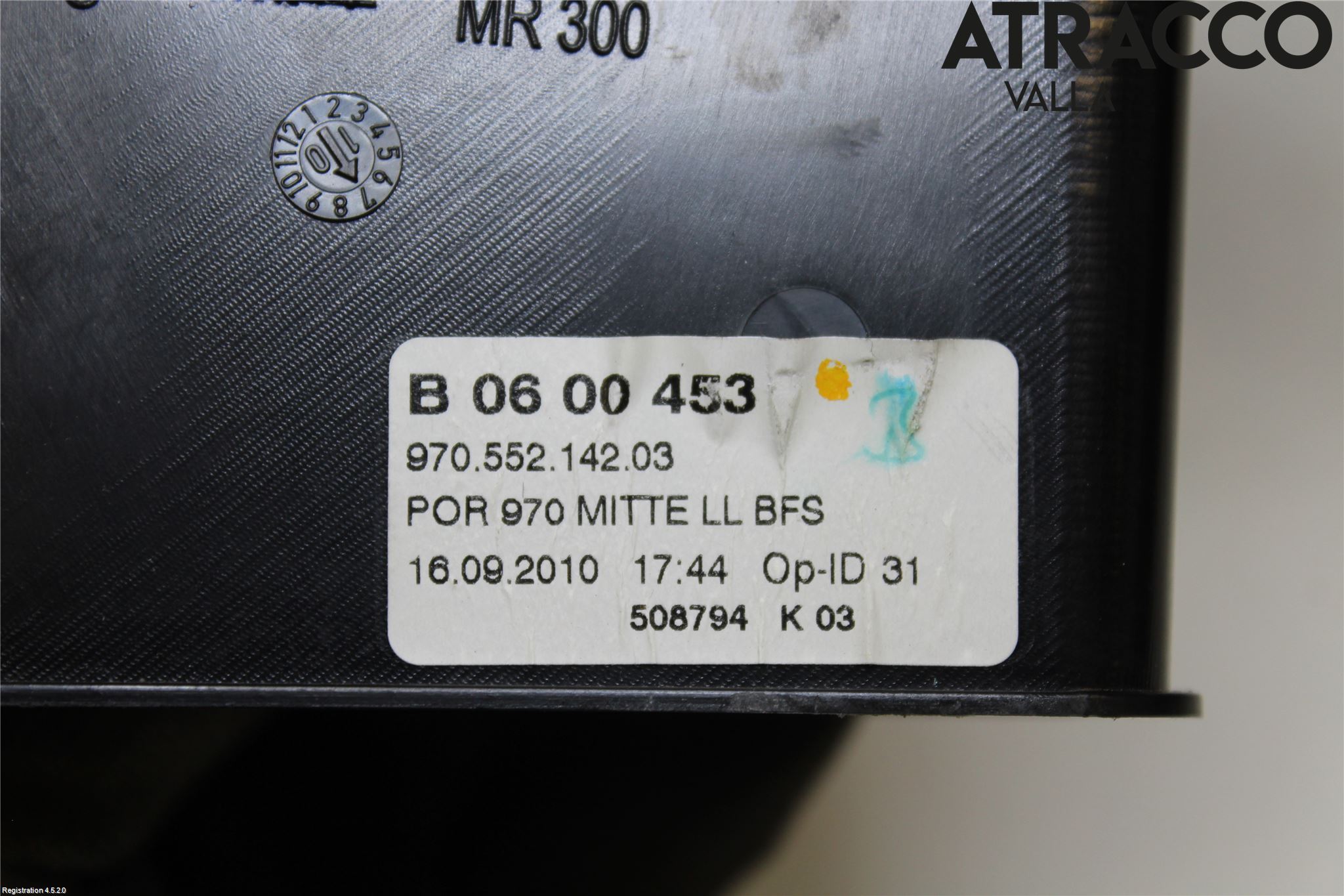 Porsche PANAMERA 09- Dashbord Kanal - Dyse