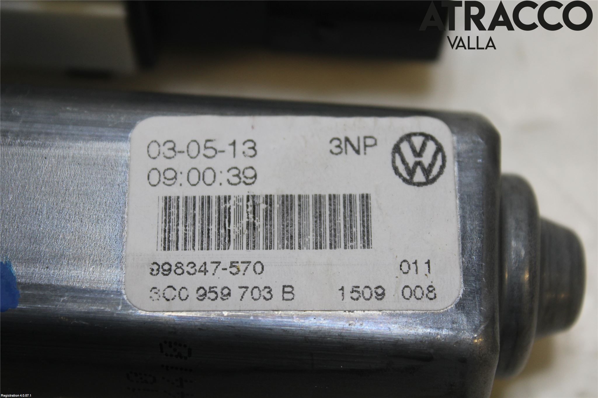Volkswagen VW GOLF VI 09-13 Vindusheismotor
