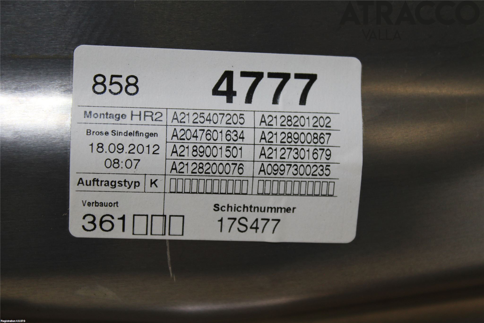 Mercedes-Benz MB E-KLASS (W212) 09-16 Vindusheis El Komp