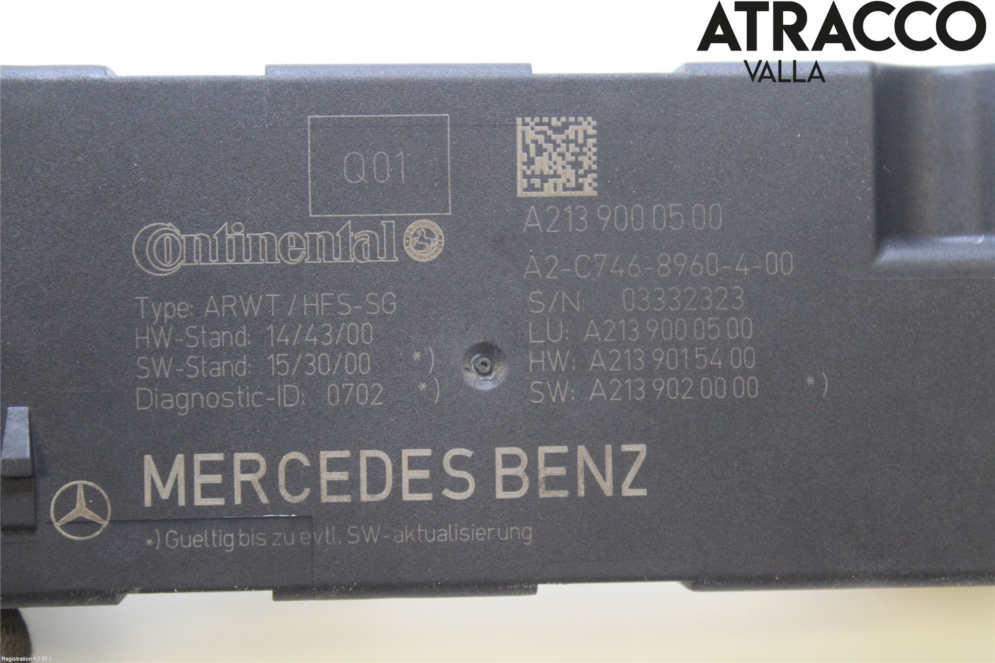 Mercedes-Benz MB E-KLASS (W213) 16-23 Styreenhet Bakluke
