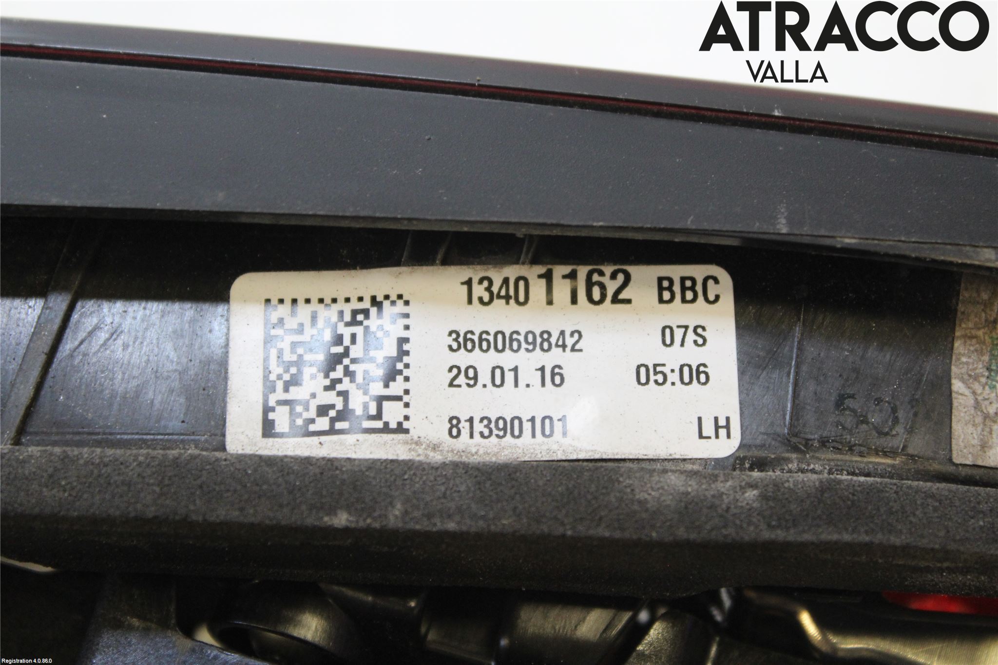 Opel ASTRA K 16-22 Baklykt Venstre  På Luke(Indre