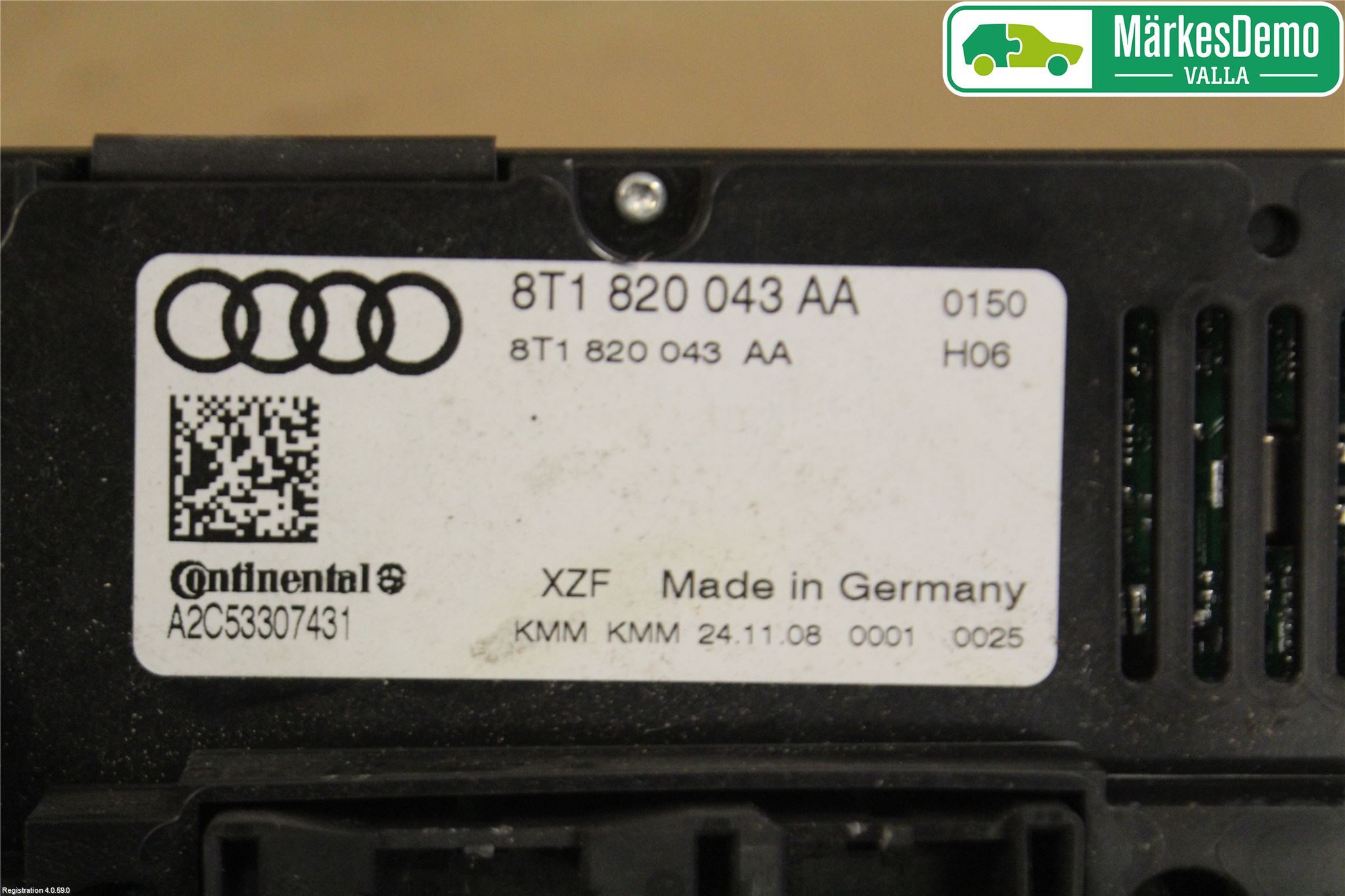 Audi A4/S4 08-11 Varme Ac Betjening-Display
