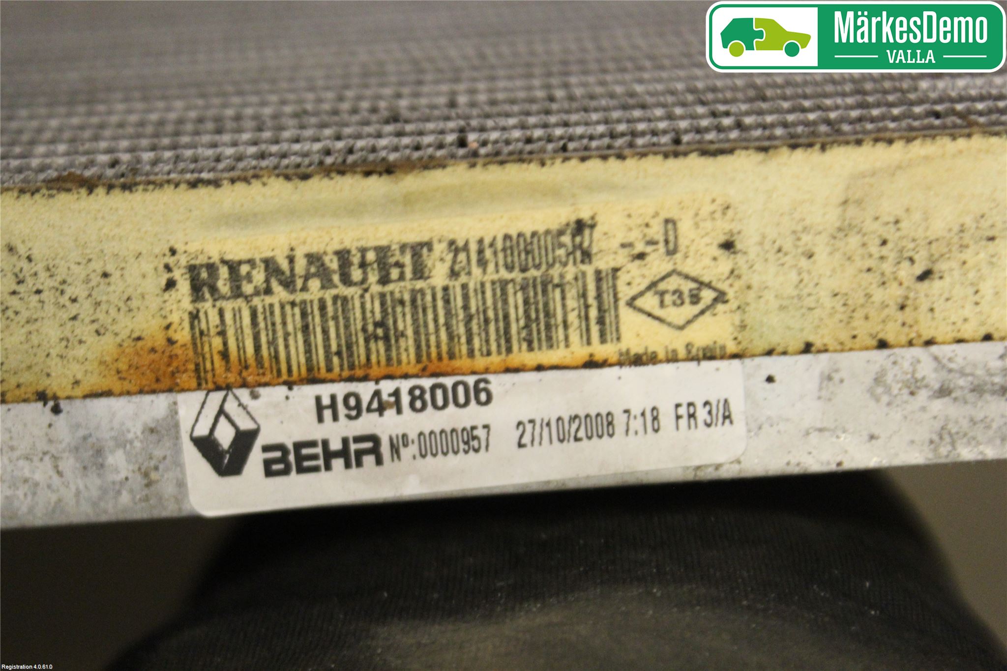 Renault LAGUNA III 08-10 Radiator Manuell