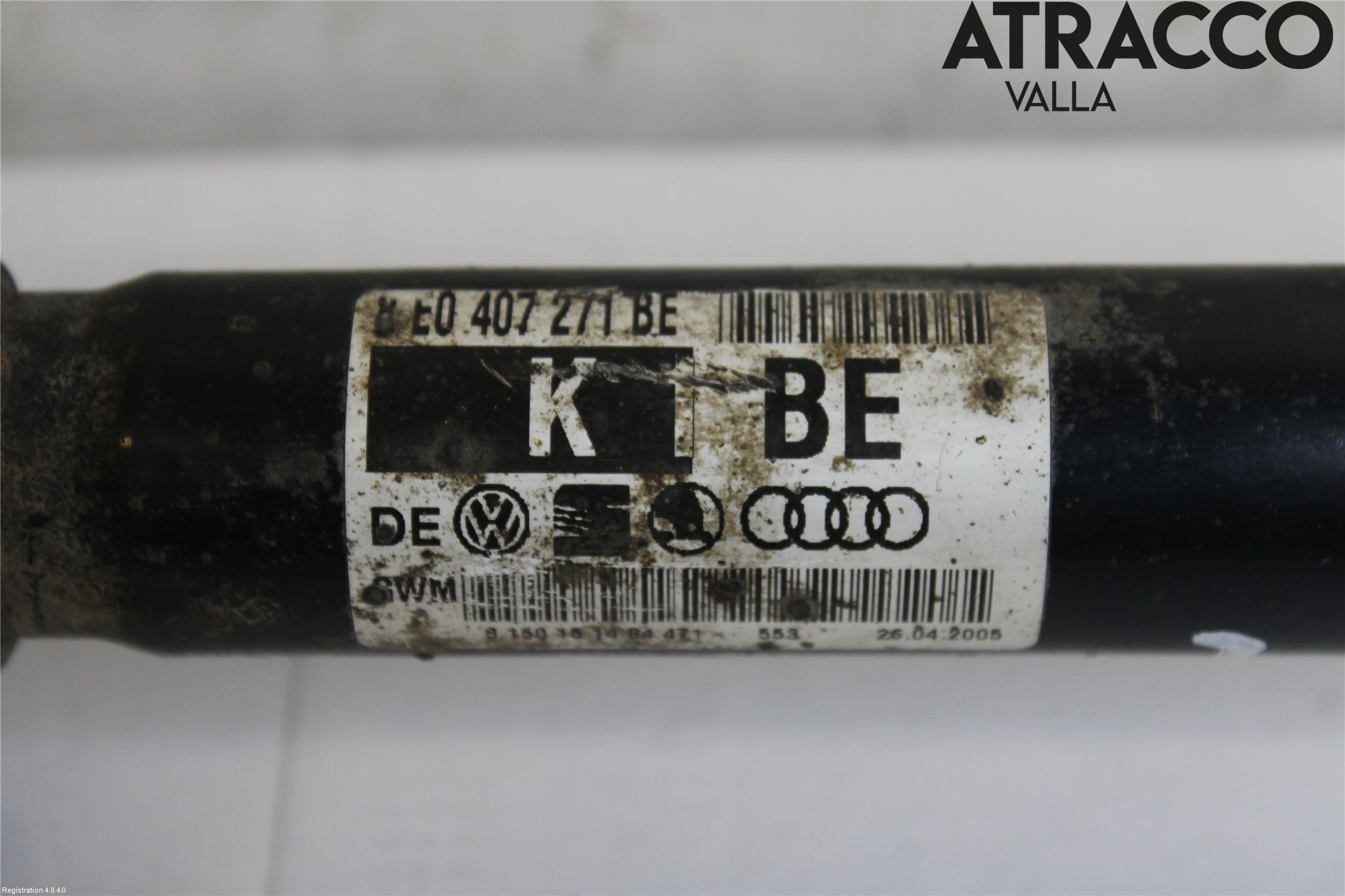 Audi A4/S4 05-07 Drivaksel Foran Kompl Venstre