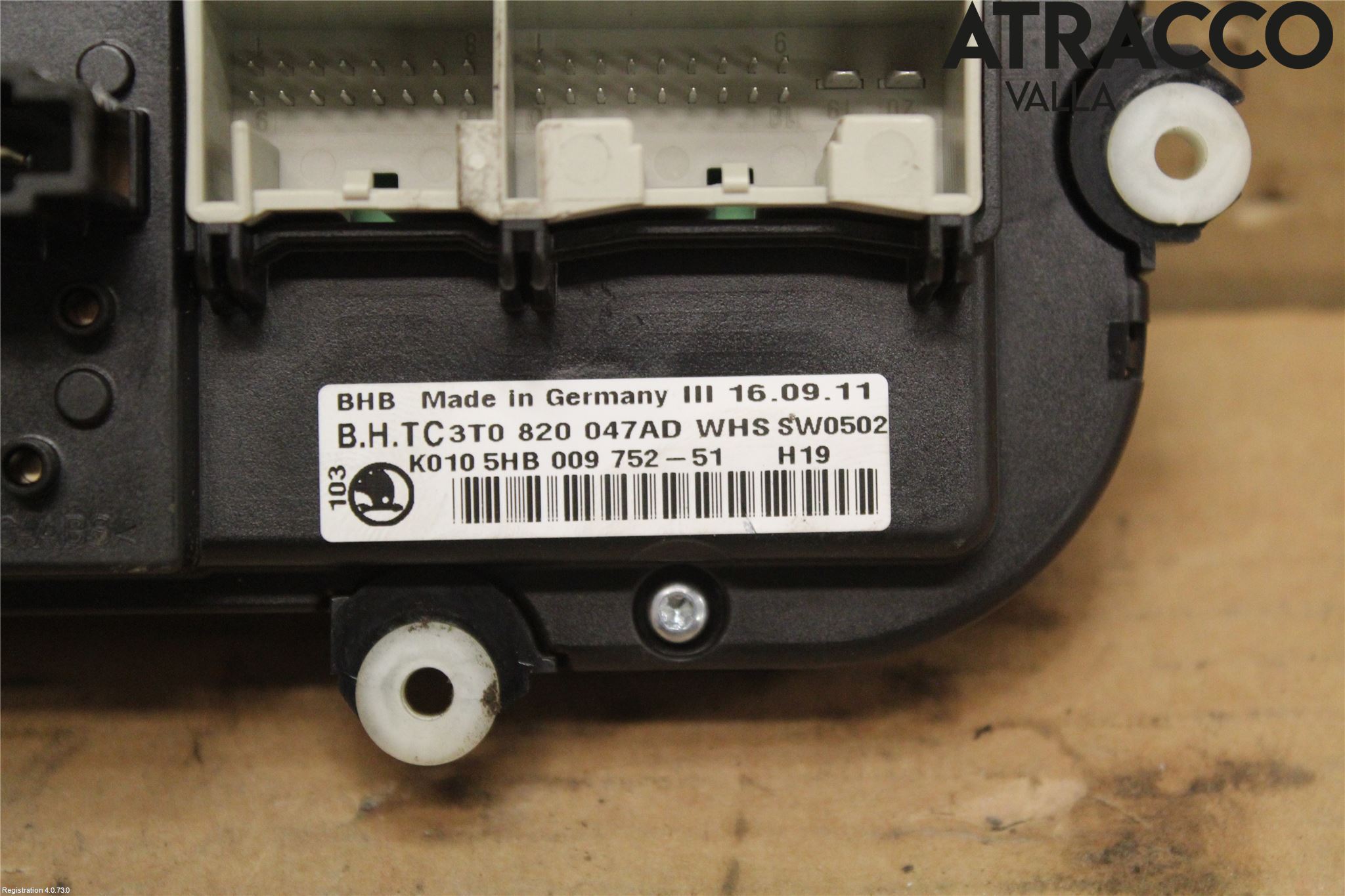 Skoda YETI Varme Ac Betjening-Display