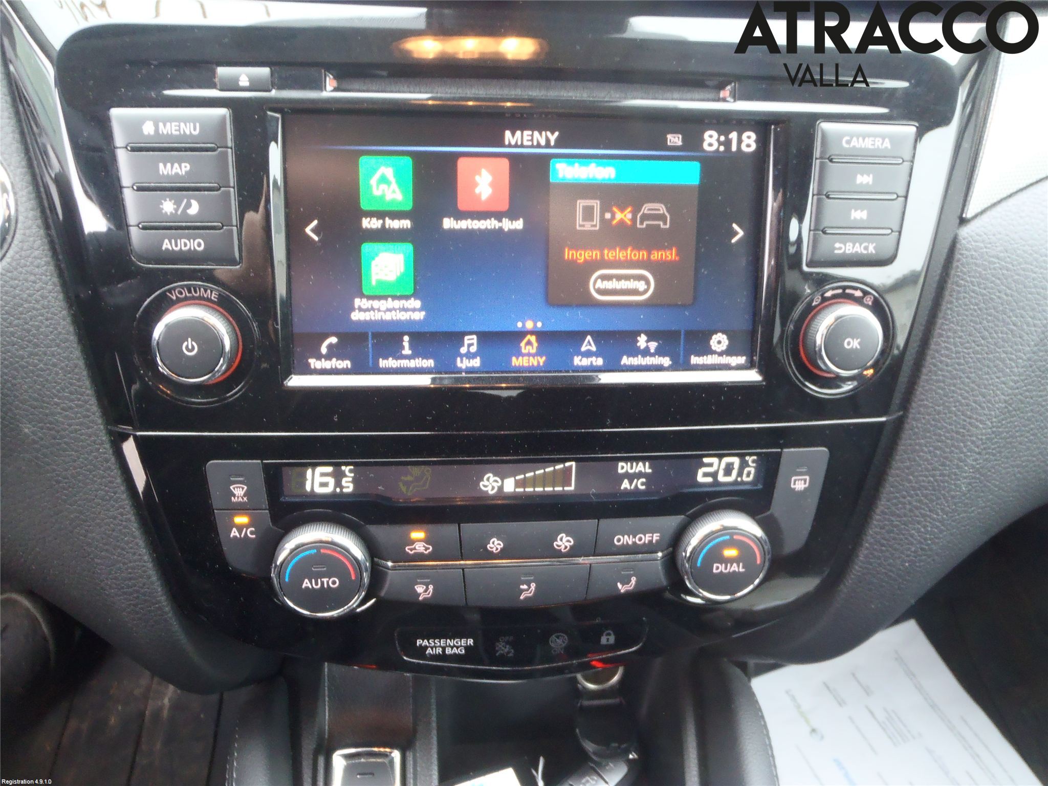Nissan QASHQAI 17-21 Varme Ac Betjening-Display
