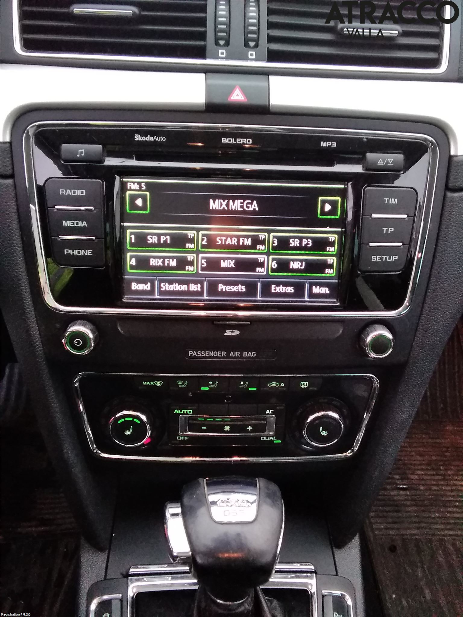 Skoda SUPERB 09-15 Varme Ac Betjening-Display