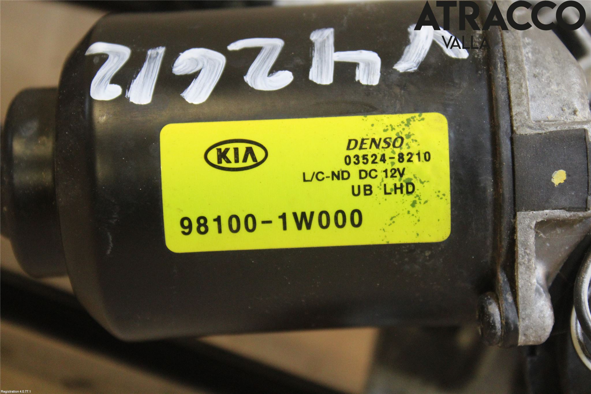 Kia RIO 12-16 Viskeroverføring Frontrute