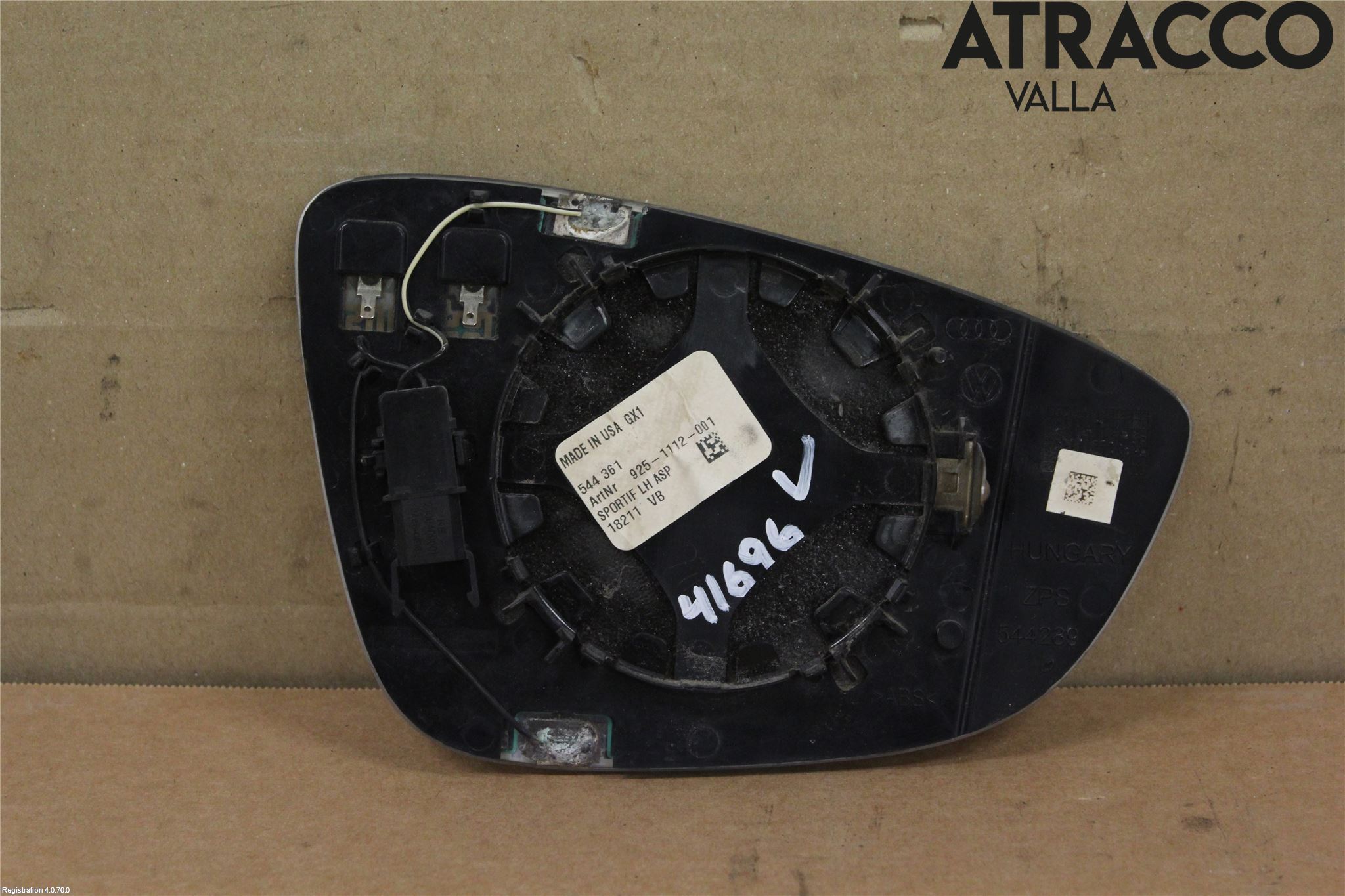 Volkswagen VW PASSAT 11-14 Speil Glass V