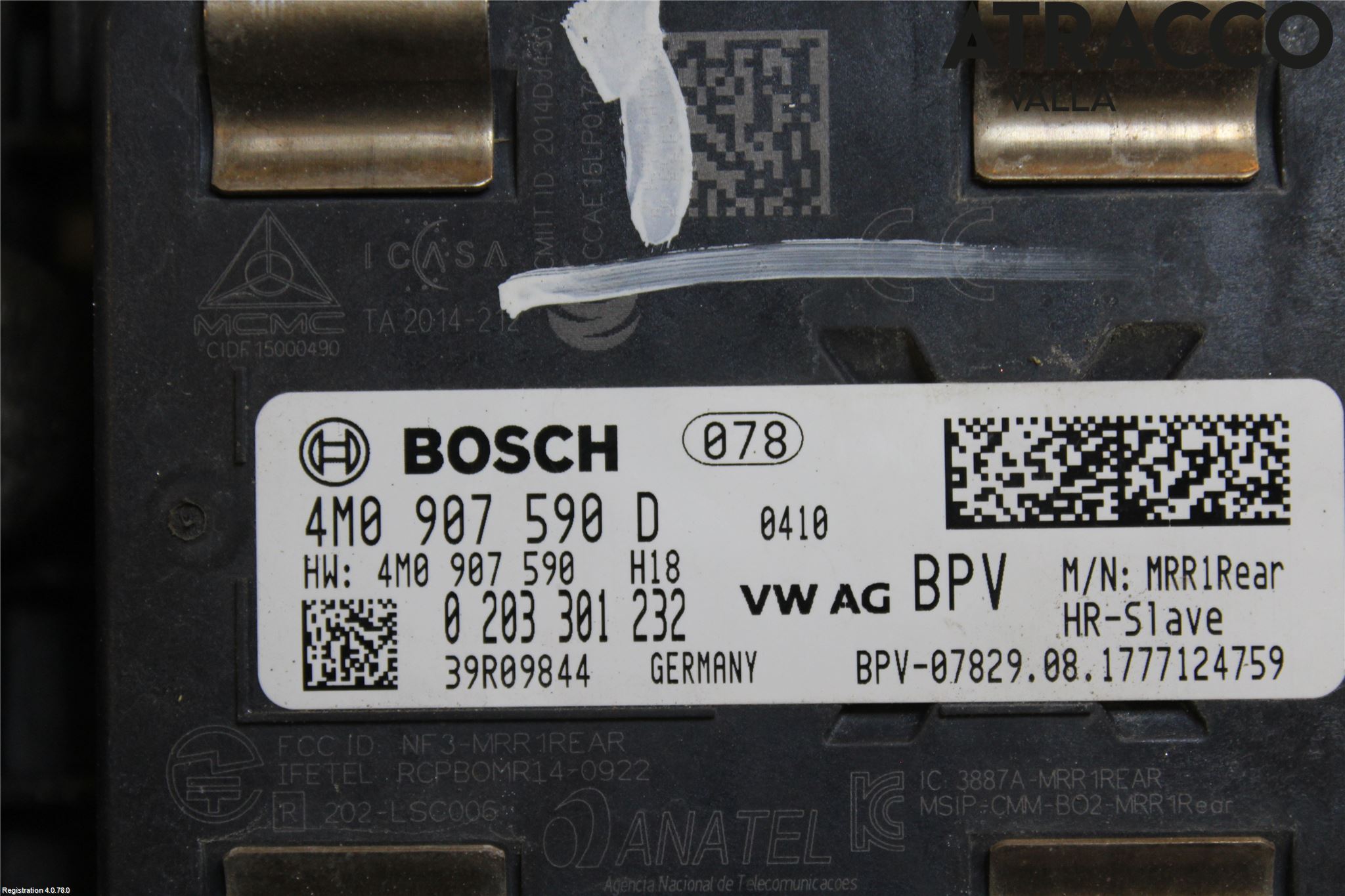 Audi A4/S4 B9 16-19 Sensor Kollisjonsbeskyttelse