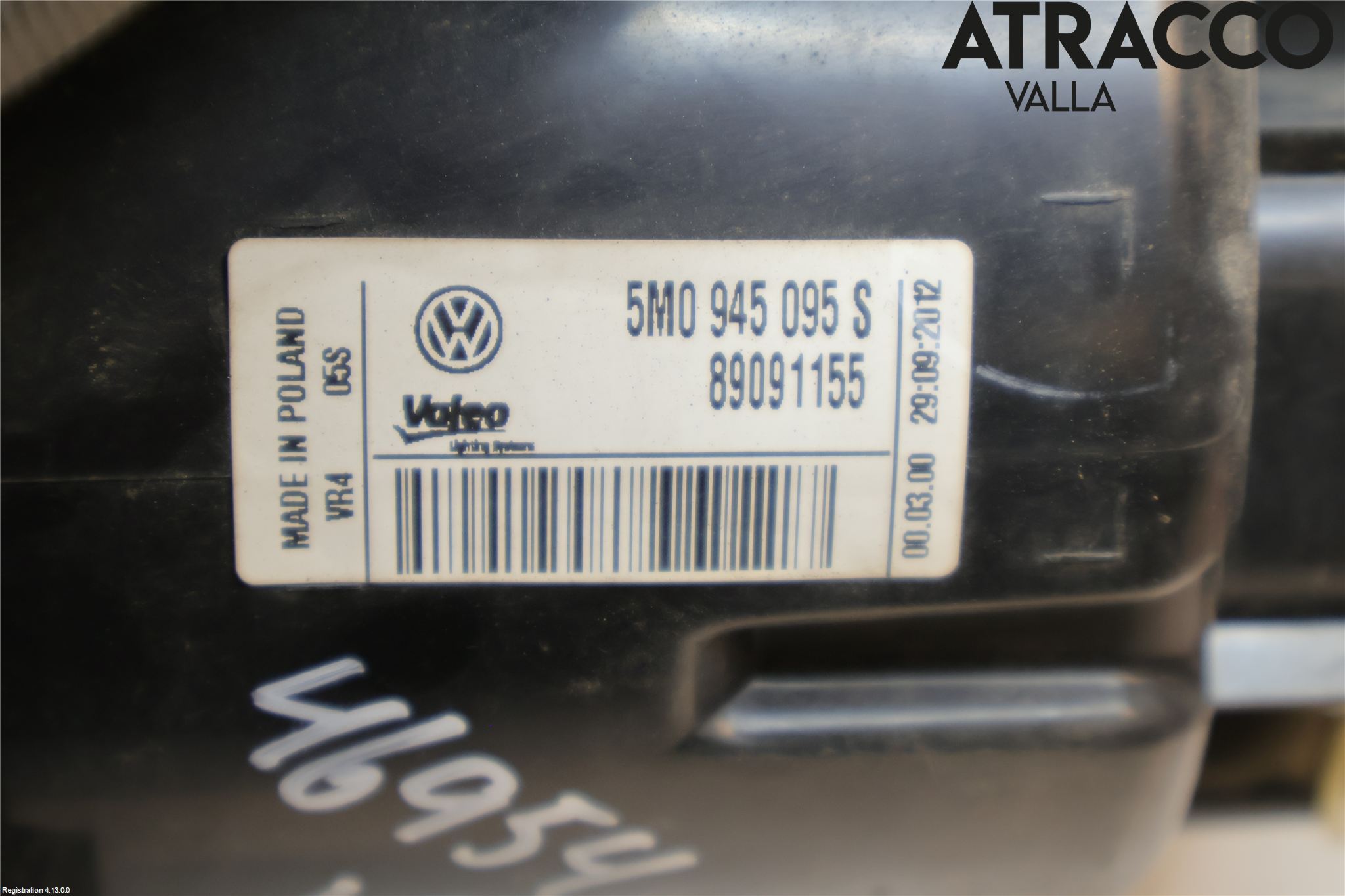 Volkswagen VW GOLF PLUS/CROSS GOLF 04-14 Baklykt Venstre