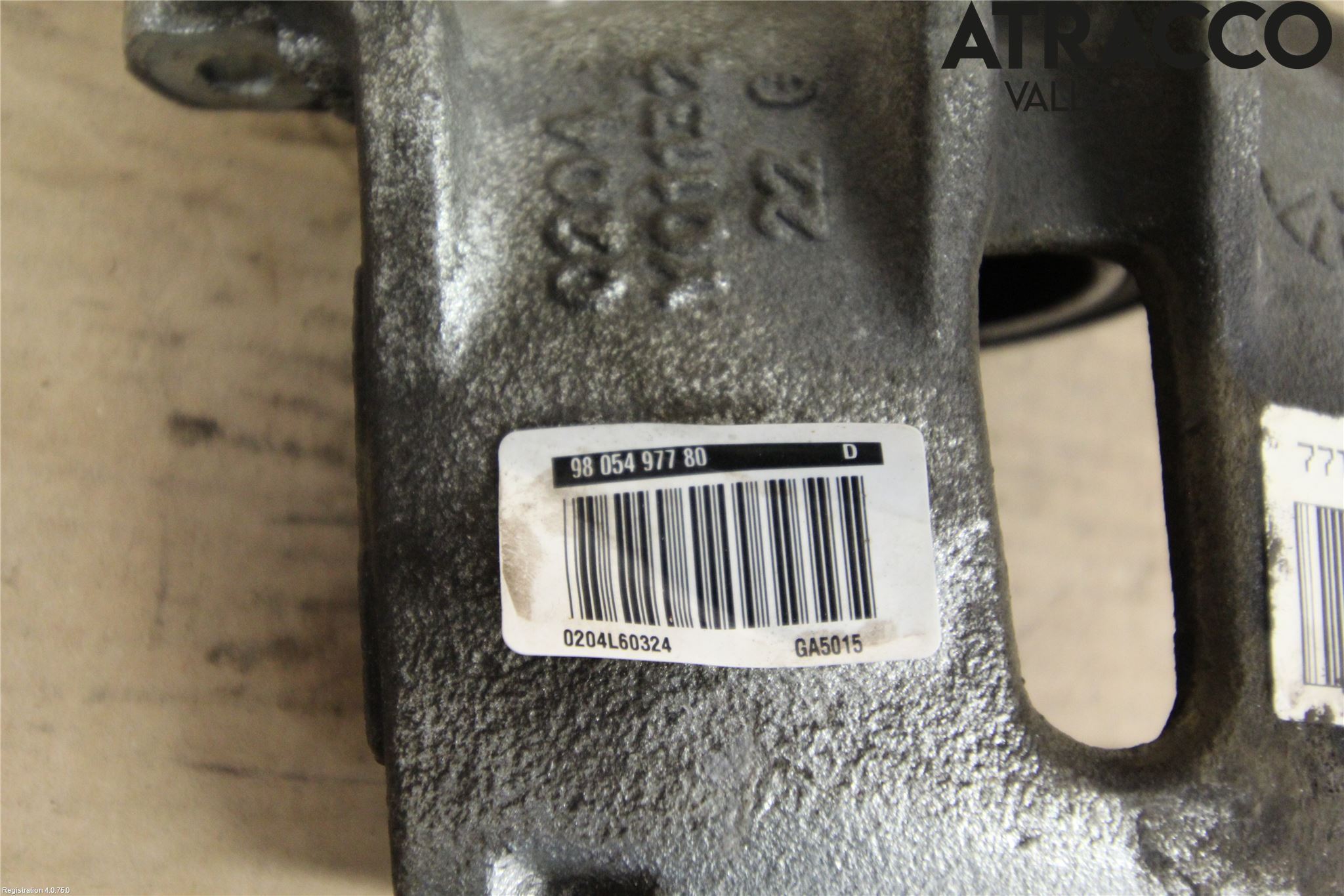 Peugeot 2008 13-20 Bremsecaliper Foran Høyre