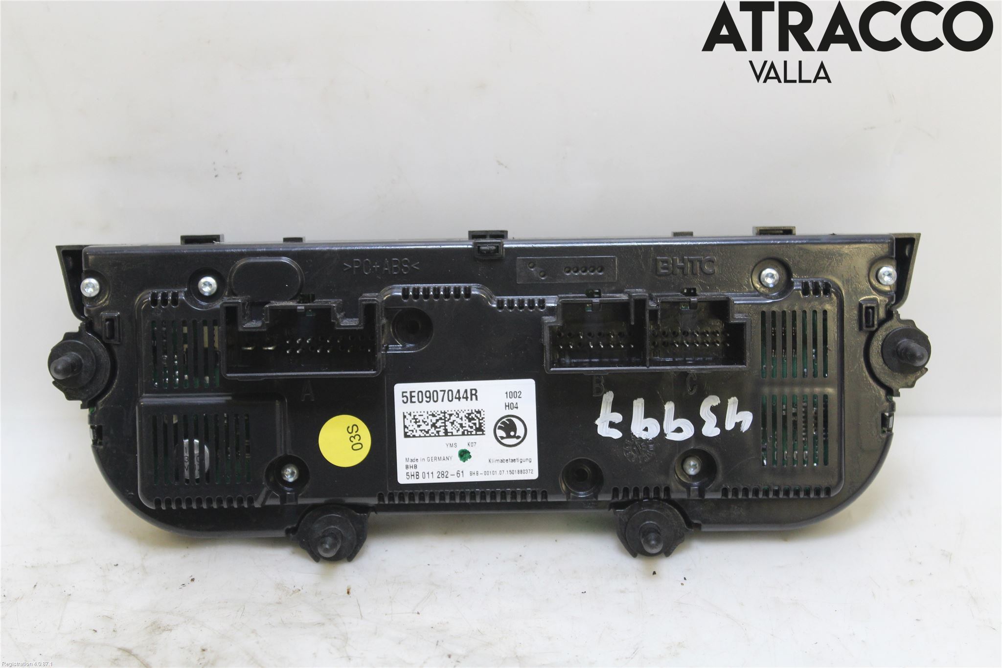 Skoda OCTAVIA (5E) 13-20 Varme Ac Betjening-Display