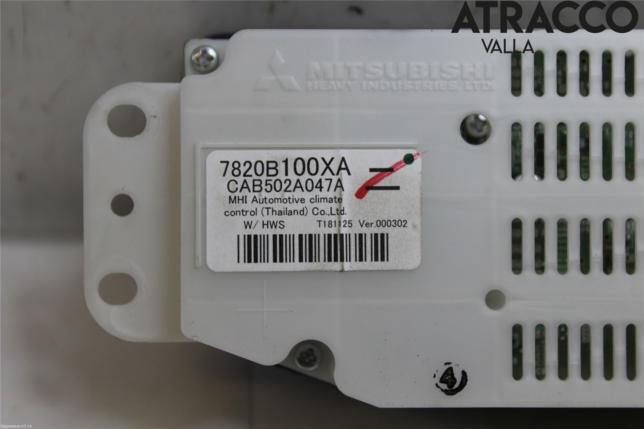 Mitsubishi OUTLANDER 13-21 Varme Ac Betjening-Display