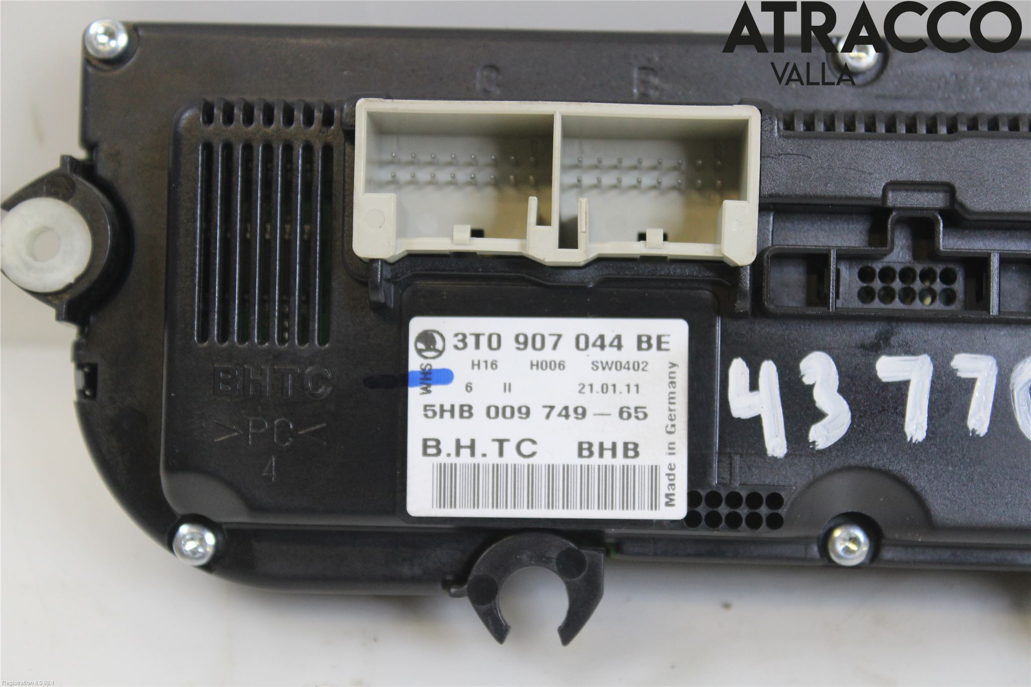 Skoda OCTAVIA (1Z) 05-13 Varme Ac Betjening-Display