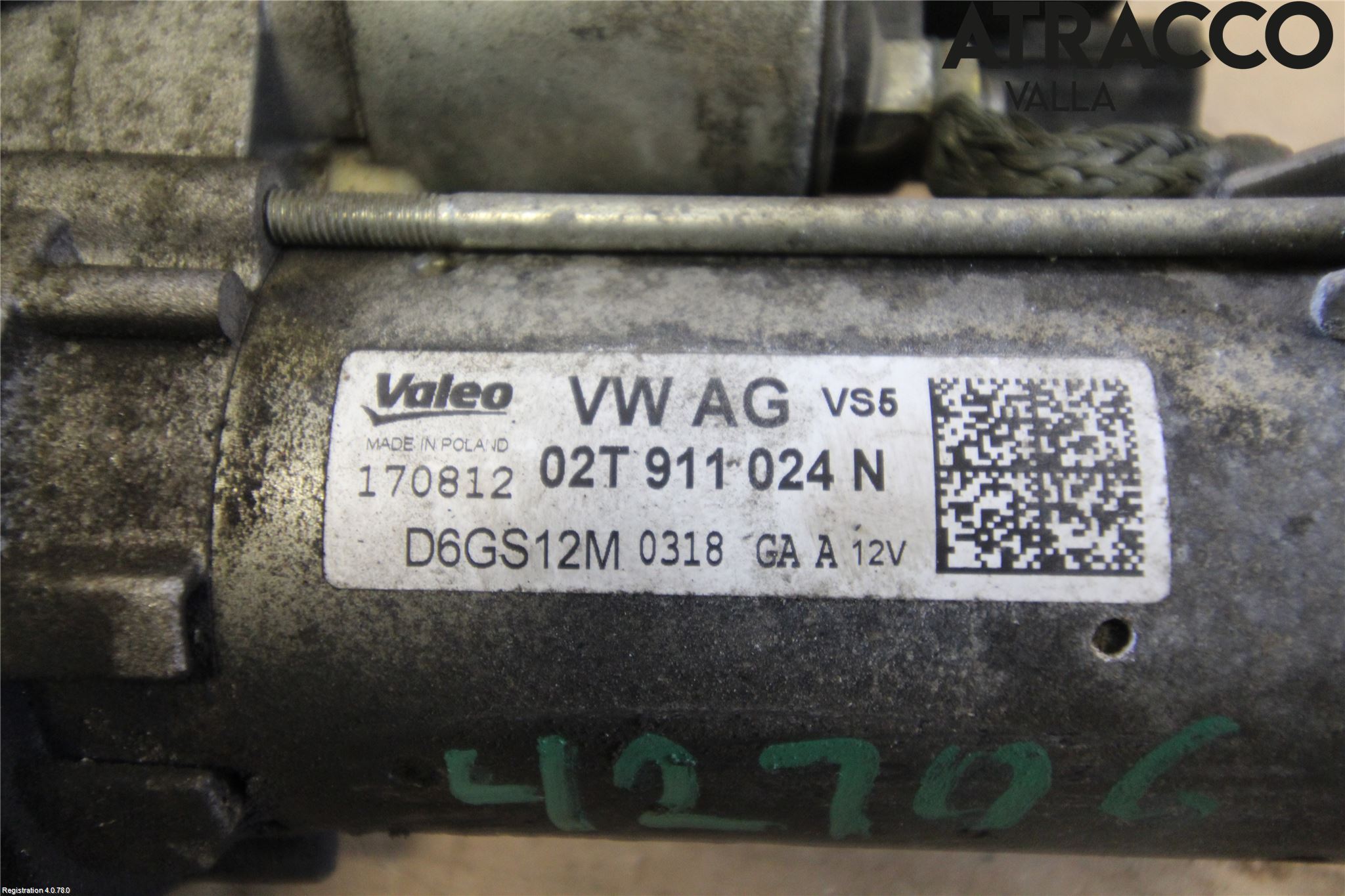 Skoda FABIA 07-14 Startmotor