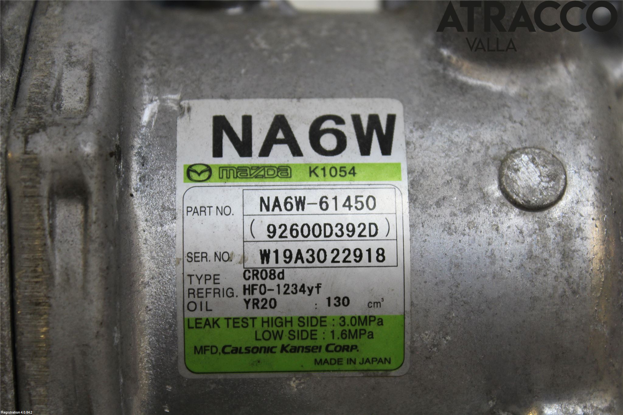 Mazda MX-5 IV (ND/ND2/ND3) MIATA 15- Varme Ac Kompressor
