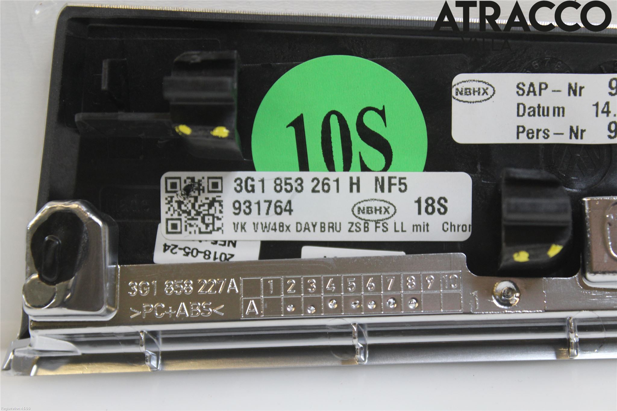 Volkswagen VW PASSAT 15-19 Innr Dekor Instrbord