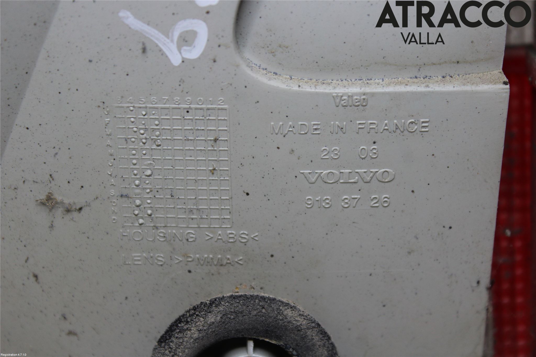 Volvo 850 91-97 Refleksplate - Skiltplate