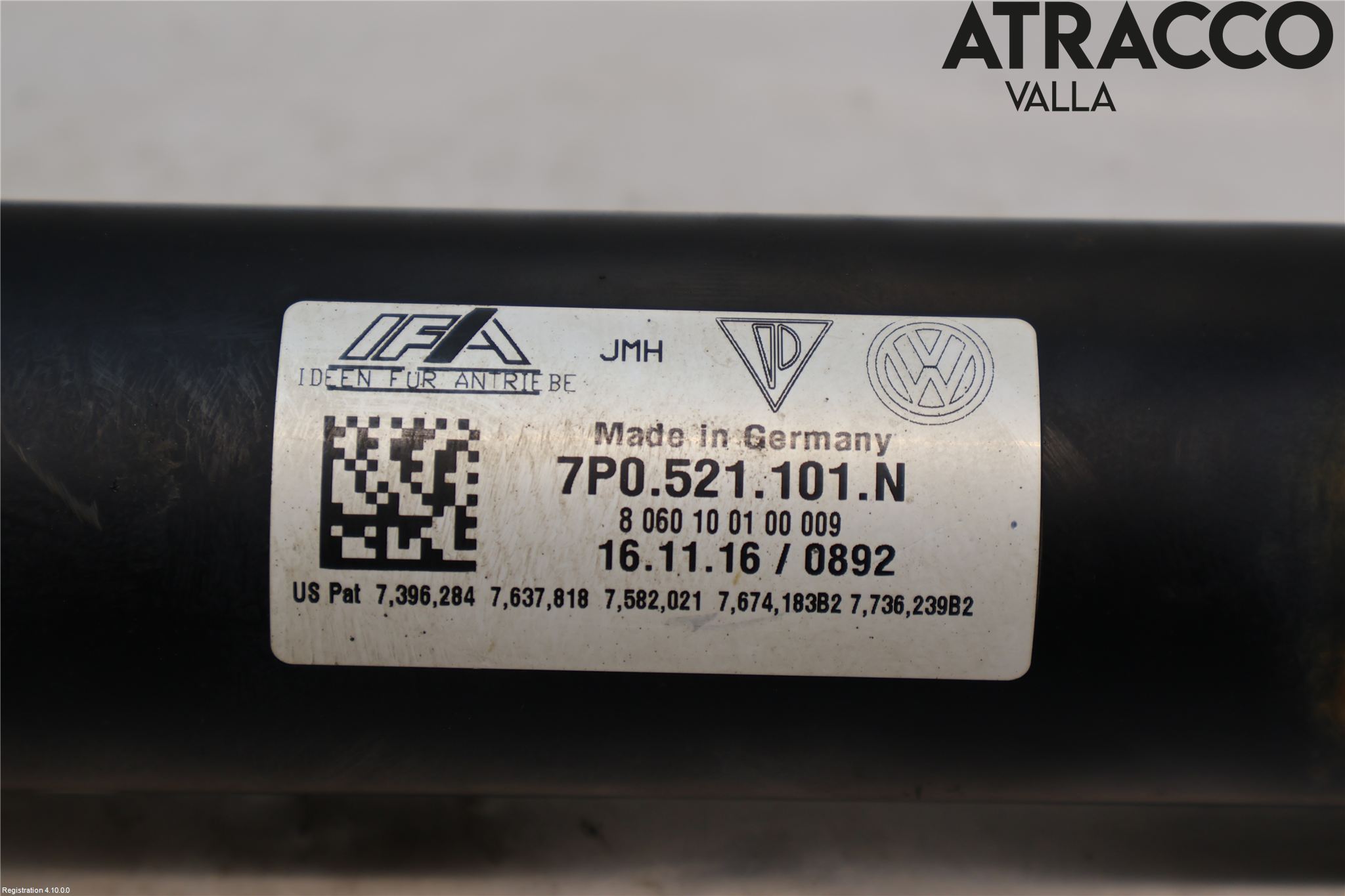 Volkswagen VW TOUAREG 7P 11-18 Mellomaksel Fremre 4Wd