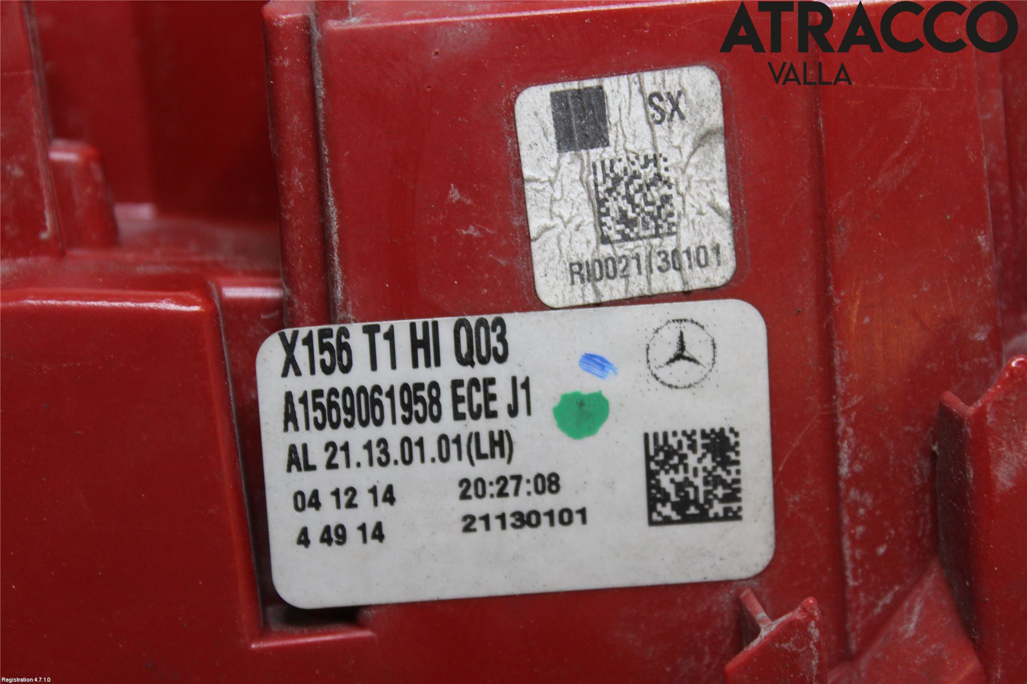 Mercedes-Benz MB GLA-KLASS (X156) 13-20 Baklykt Venstre