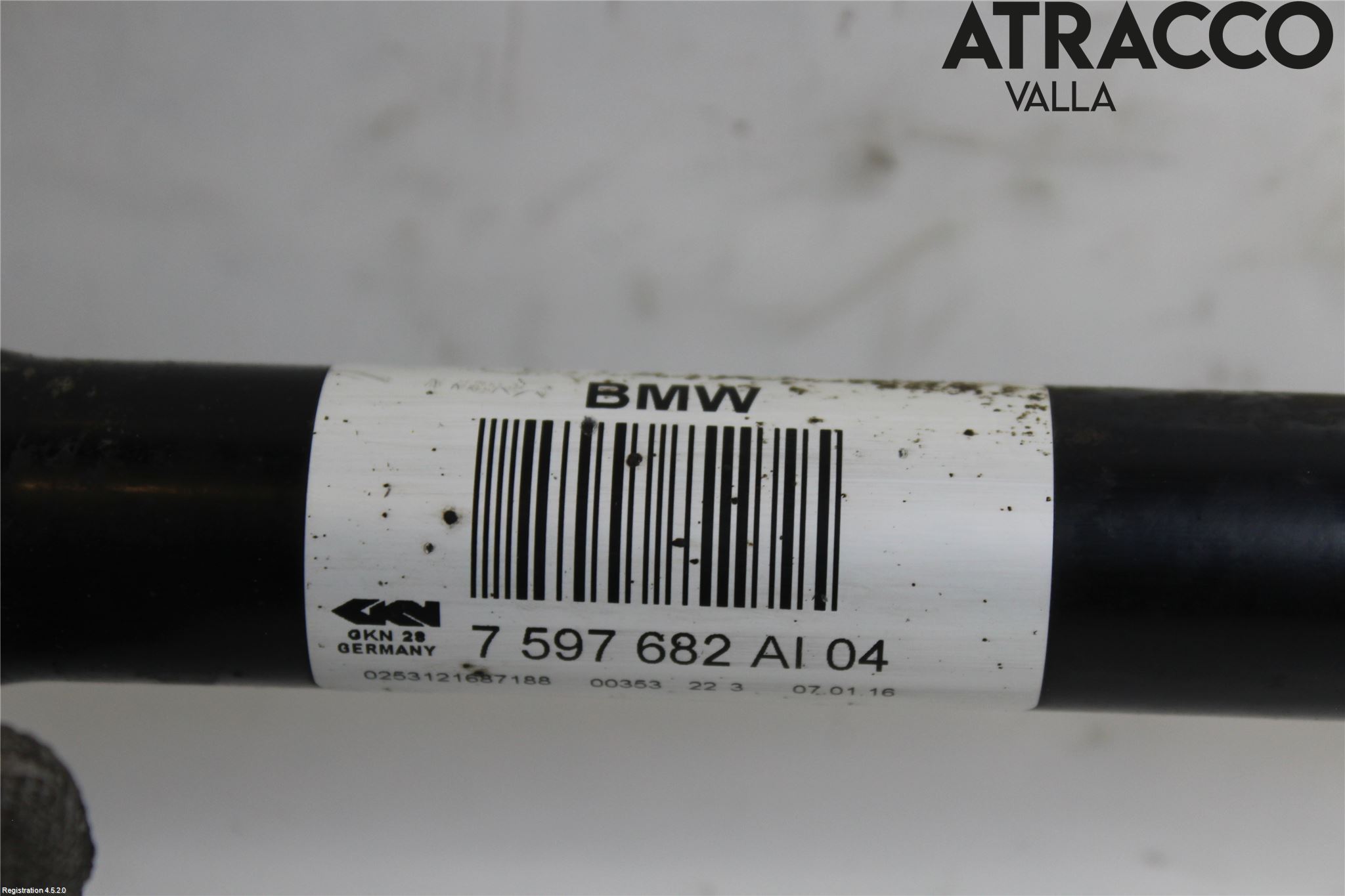 BMW 3 F30/F31/F80 12-19 Drivaksel Bak Kompl Høyre