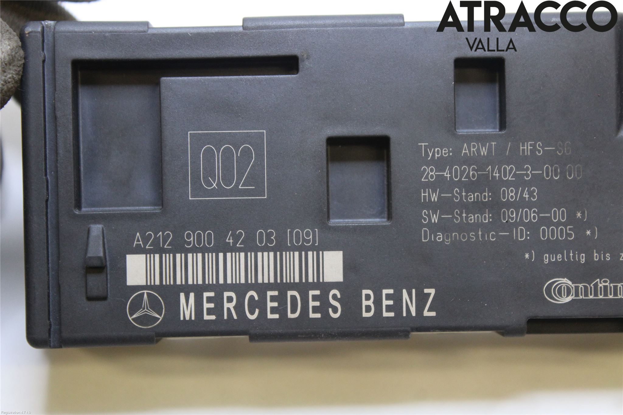 Mercedes-Benz MB E-KLASS (W212) 09-16 Styreenhet Bakluke