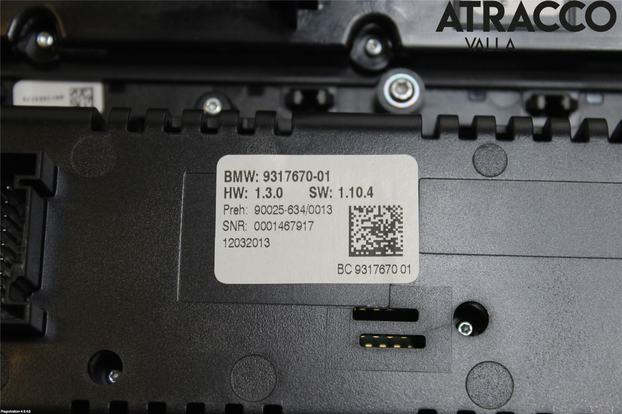 BMW 5 F10/F11/F18 09-17 Varme Ac Betjening-Display