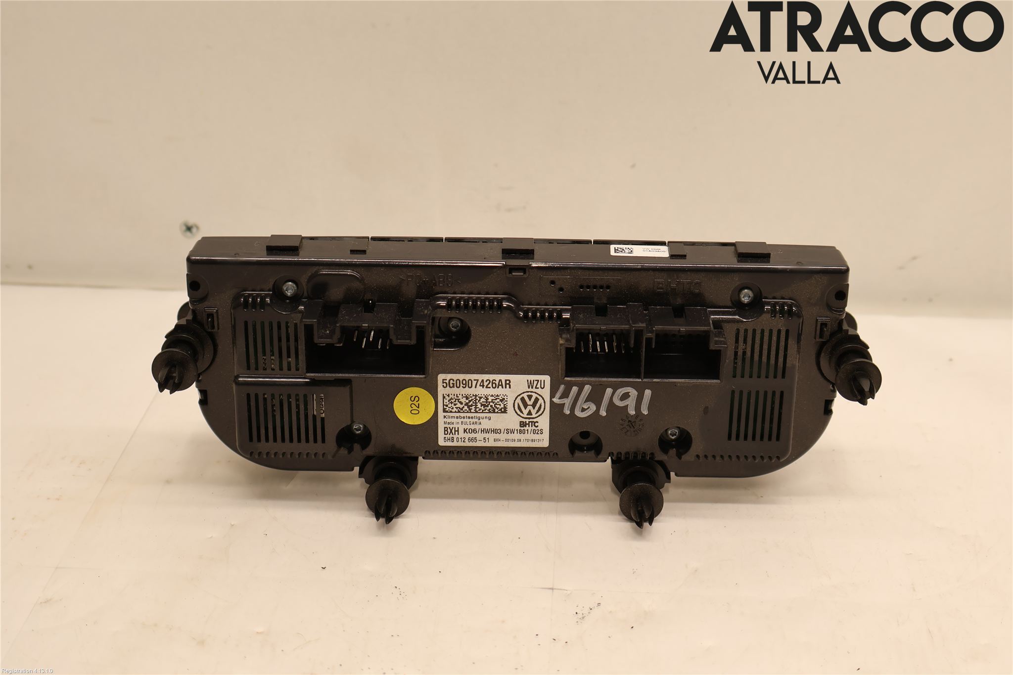 Volkswagen VW GOLF / E-GOLF VII 13-20 Varme Ac Betjening-Display