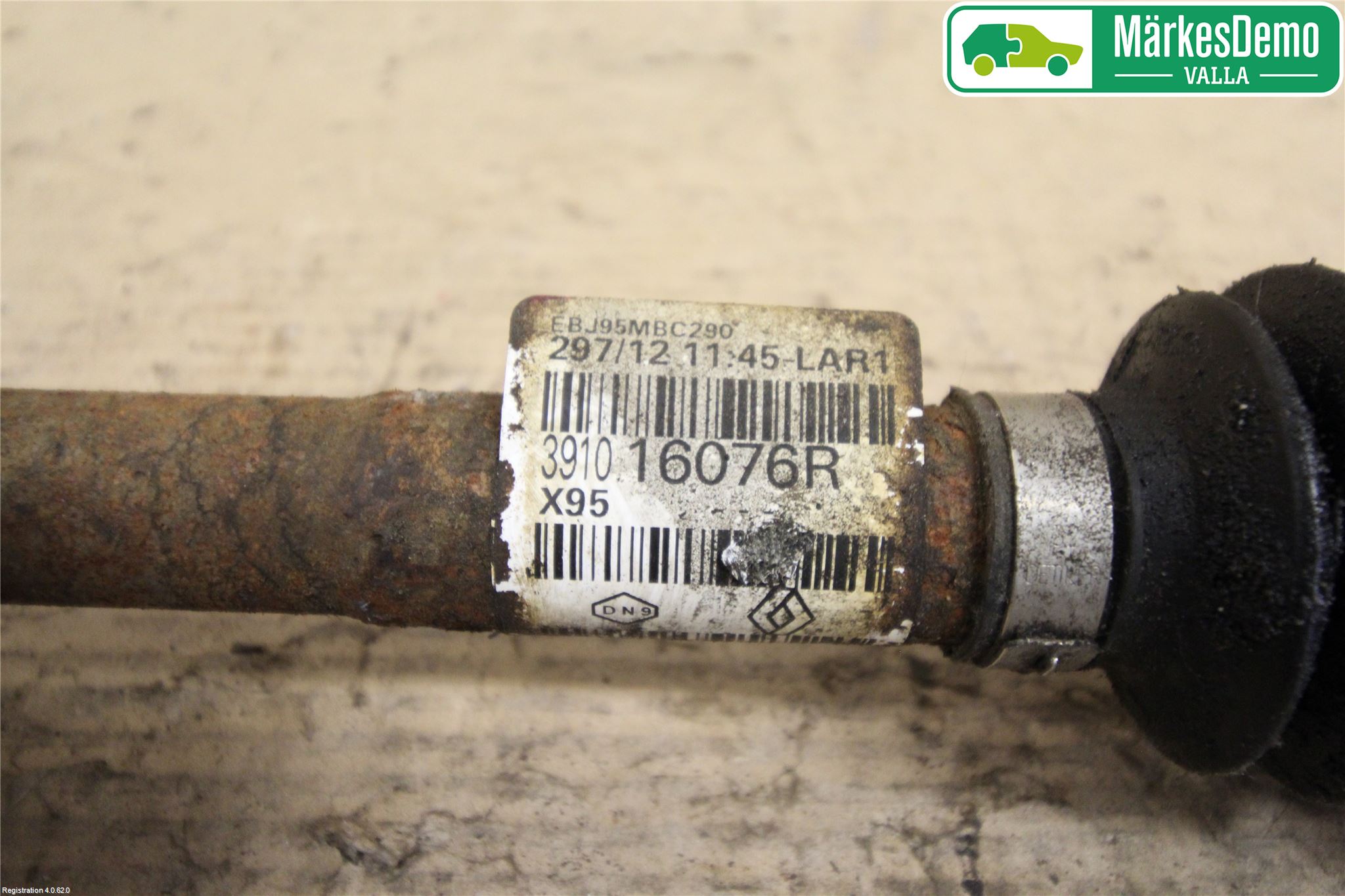 Renault MEGANE III 09-15 Drivaksel Foran Kompl Venstre