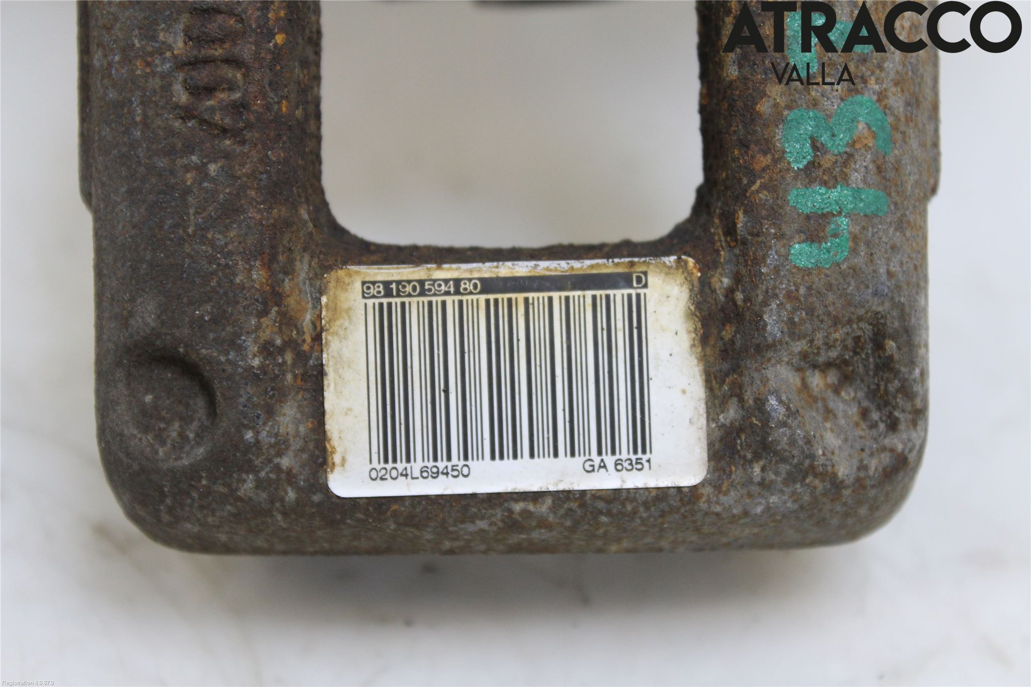 Peugeot PARTNER/E-PARTNER 19- Bremsecaliper Bak Høyre