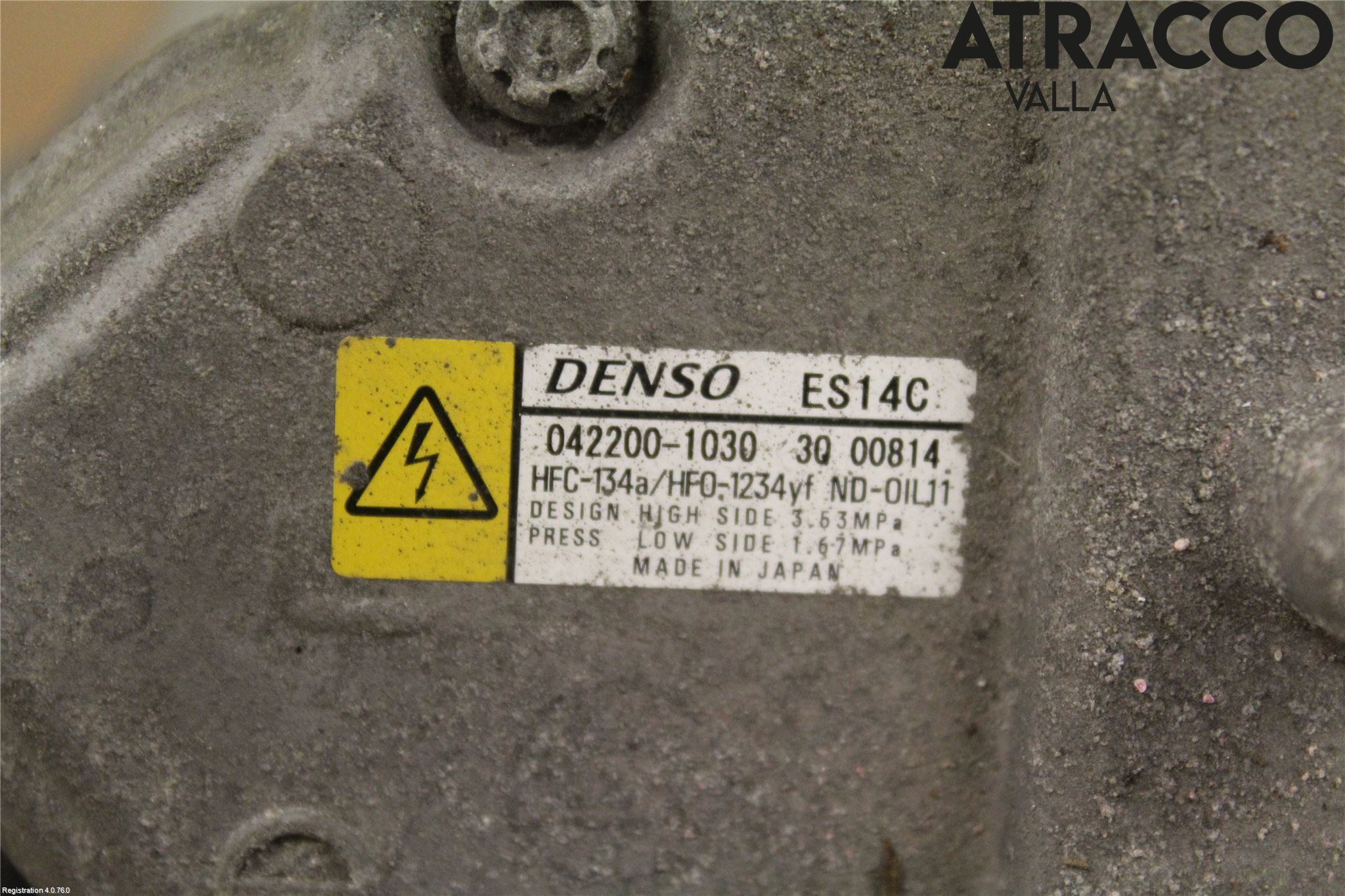 Toyota PRIUS ZVW30 09-20 Varme Ac Kompressor