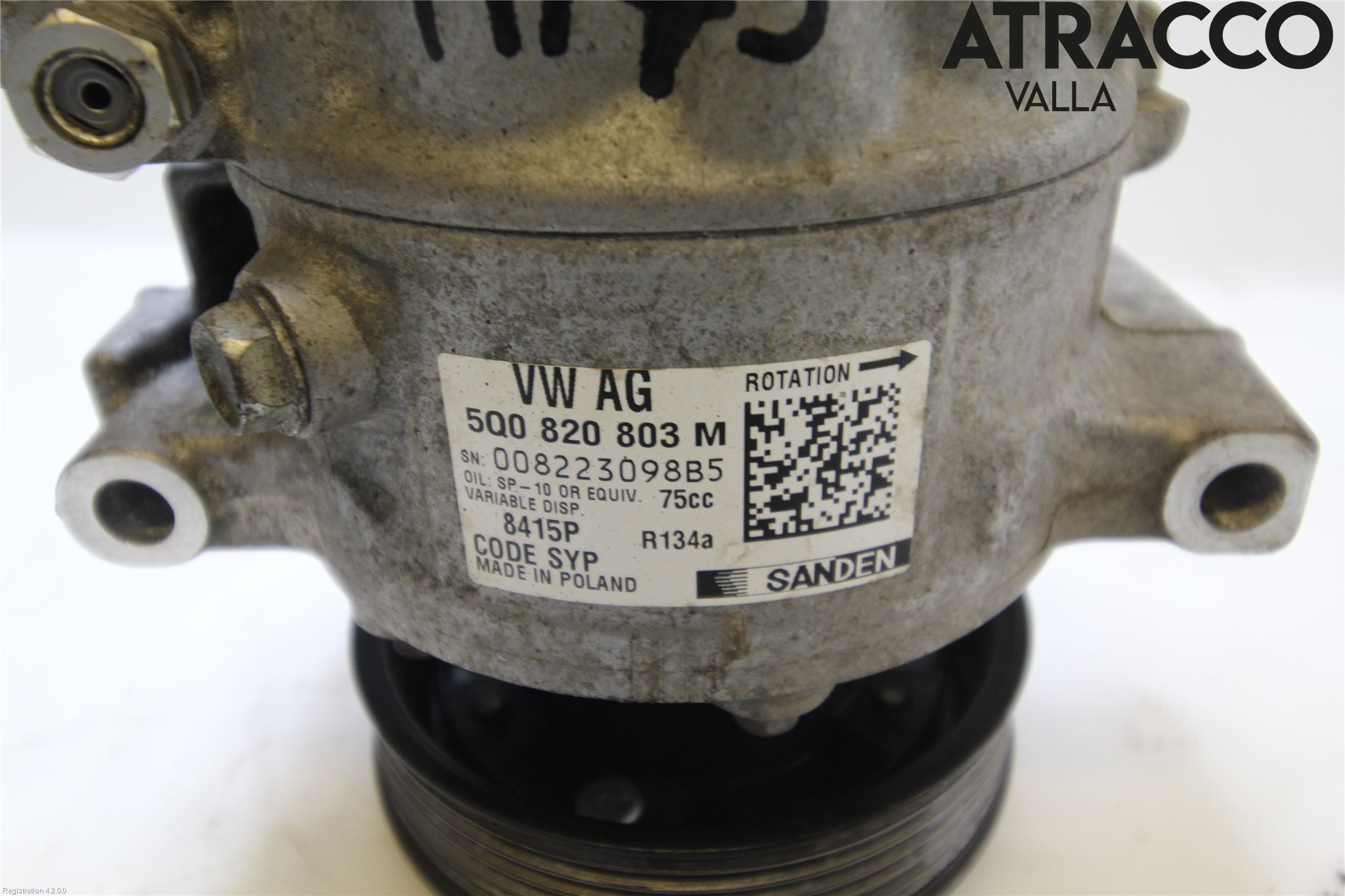 Volkswagen VW CADDY 16-20 Varme Ac Kompressor