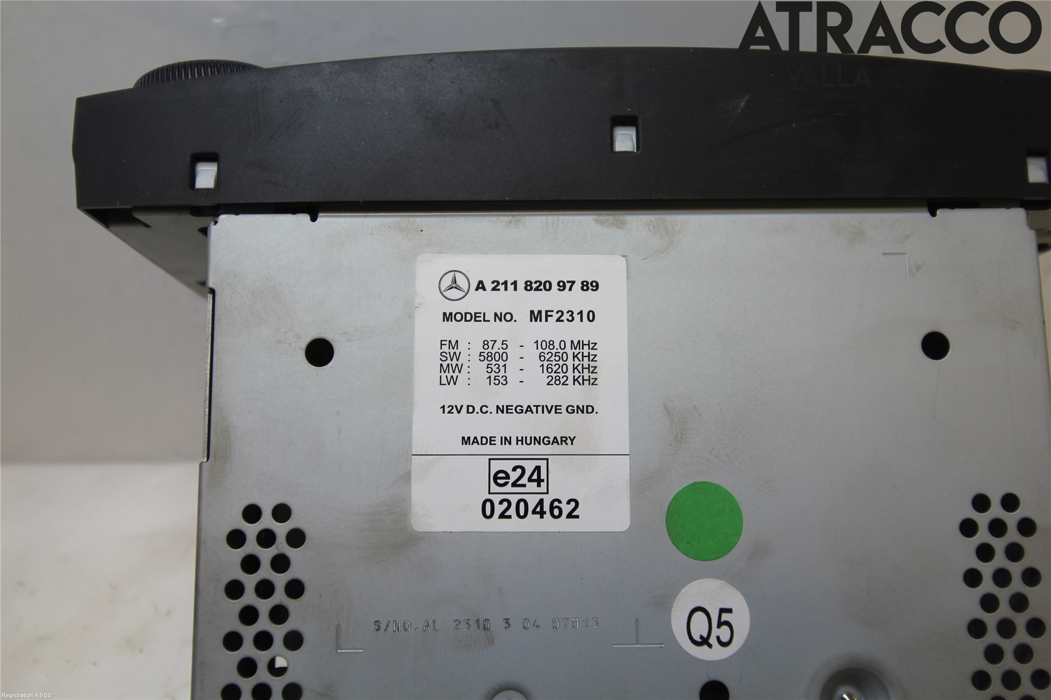 Mercedes-Benz MB E-KLASS (W211) 02-09 Stereo Radio Med Cd