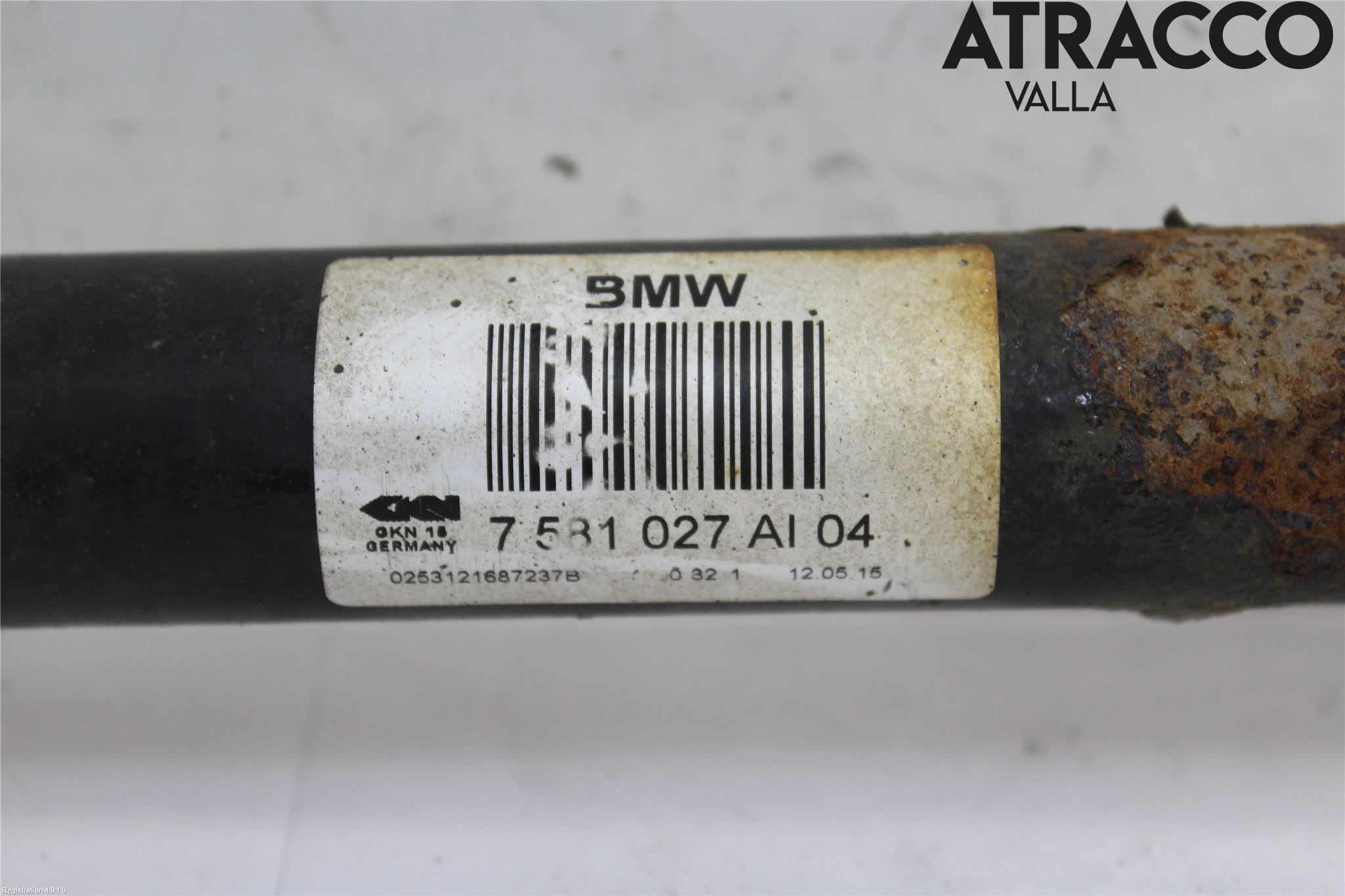 BMW 5 F10/F11/F18 09-17 Drivaksel Bak Kompl Venstre