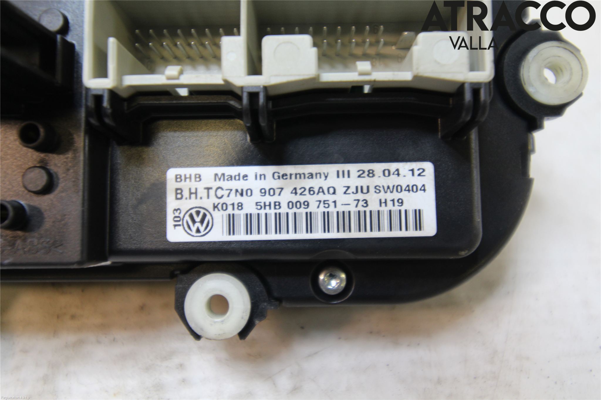 Volkswagen VW CADDY 11-15 Varme Ac Betjening-Display