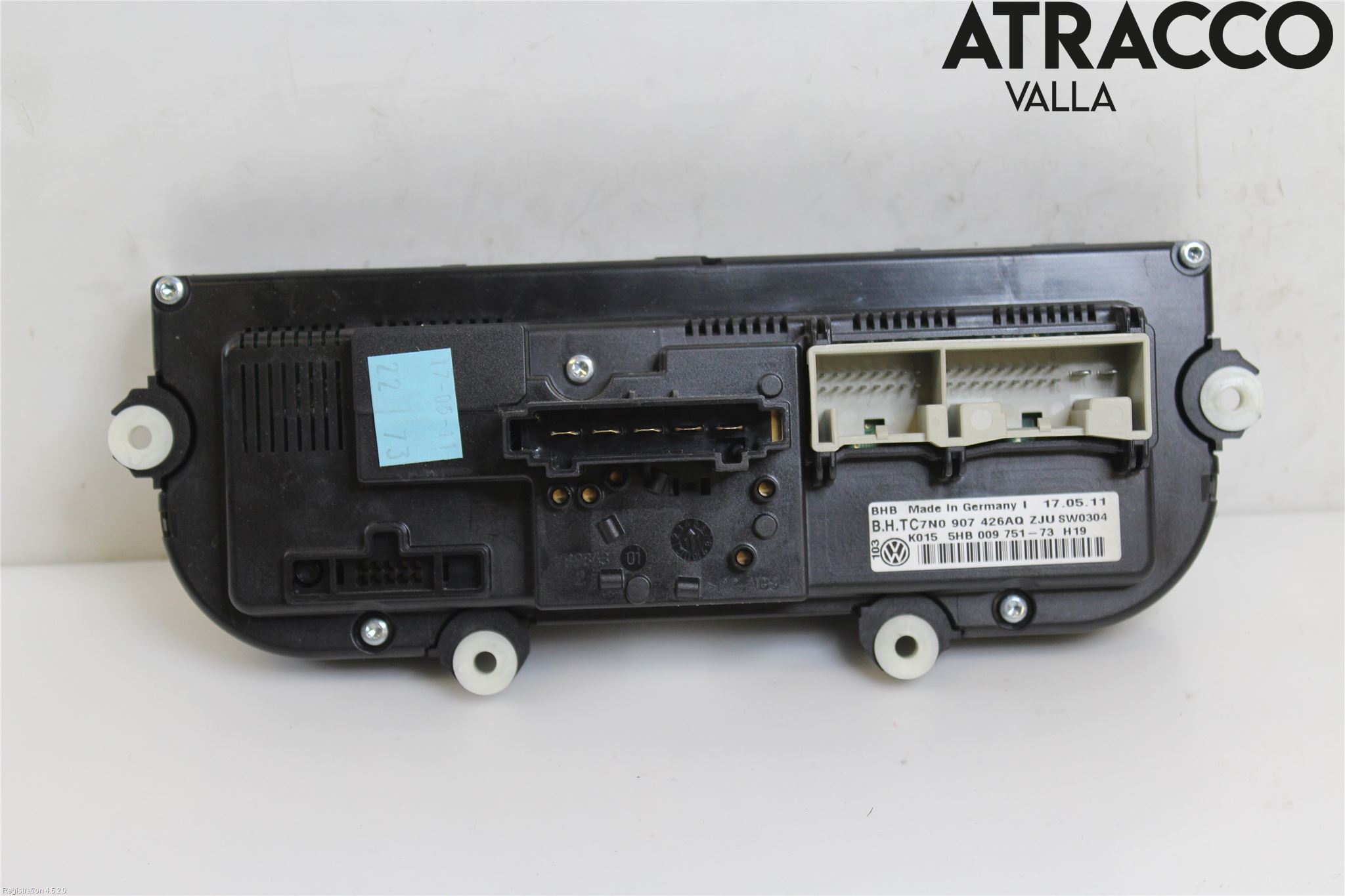 Volkswagen VW PASSAT 11-14 Varme Ac Betjening-Display